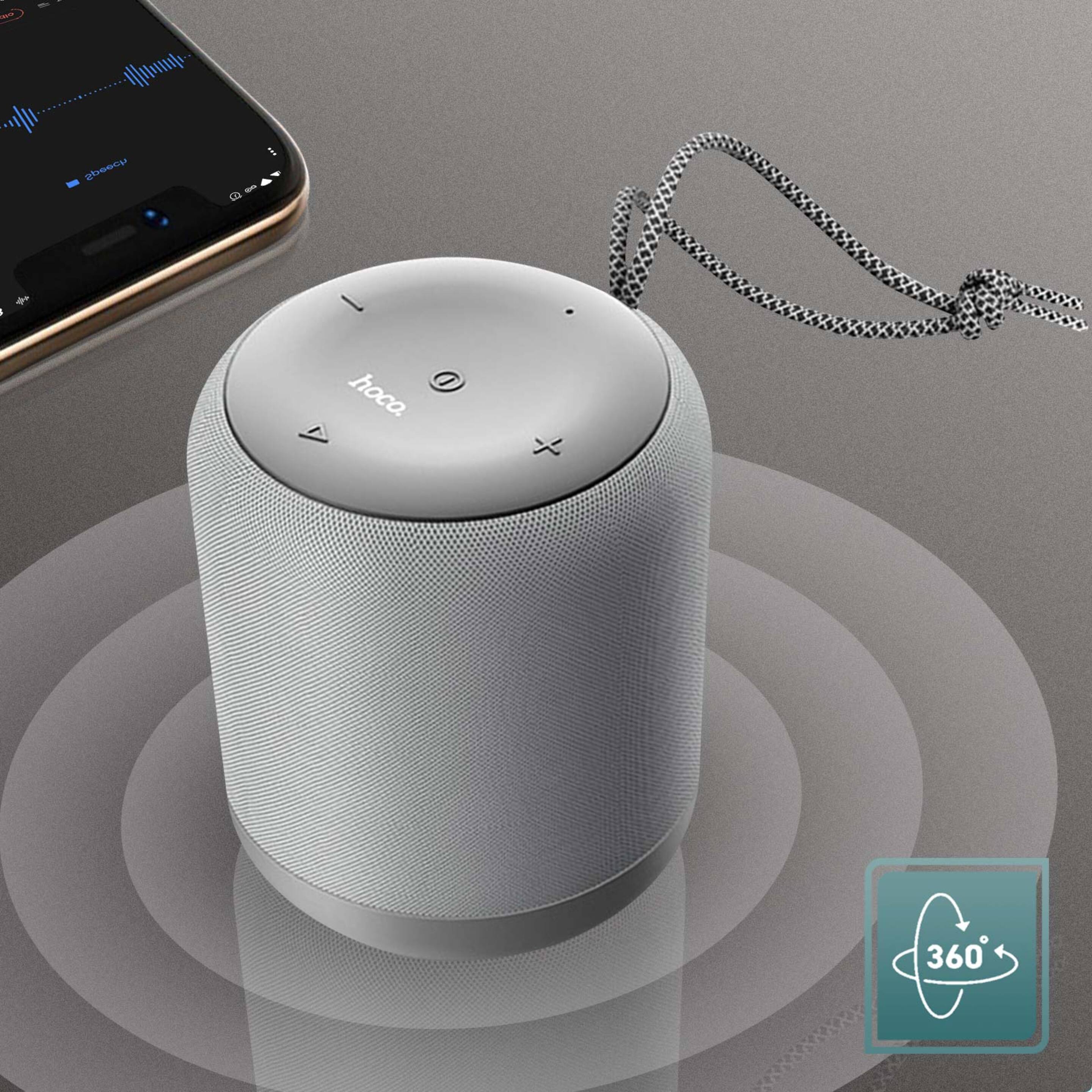 Altavoz Bluetooth Sonido 360° Potencia 5w Portátil De Hoco Y Pulsera