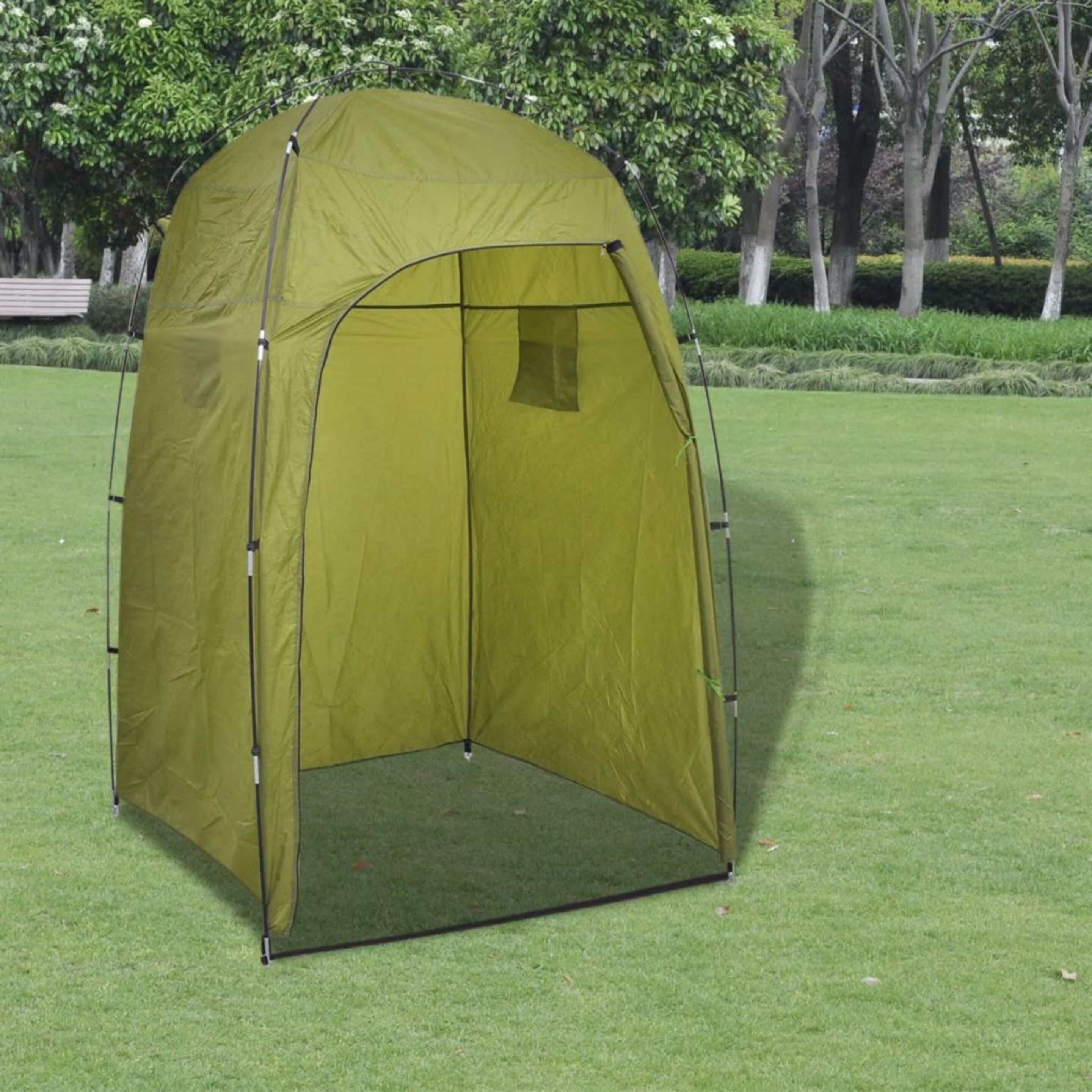 Vidaxl Tenda Wc/chuveiro/vestiário, Verde