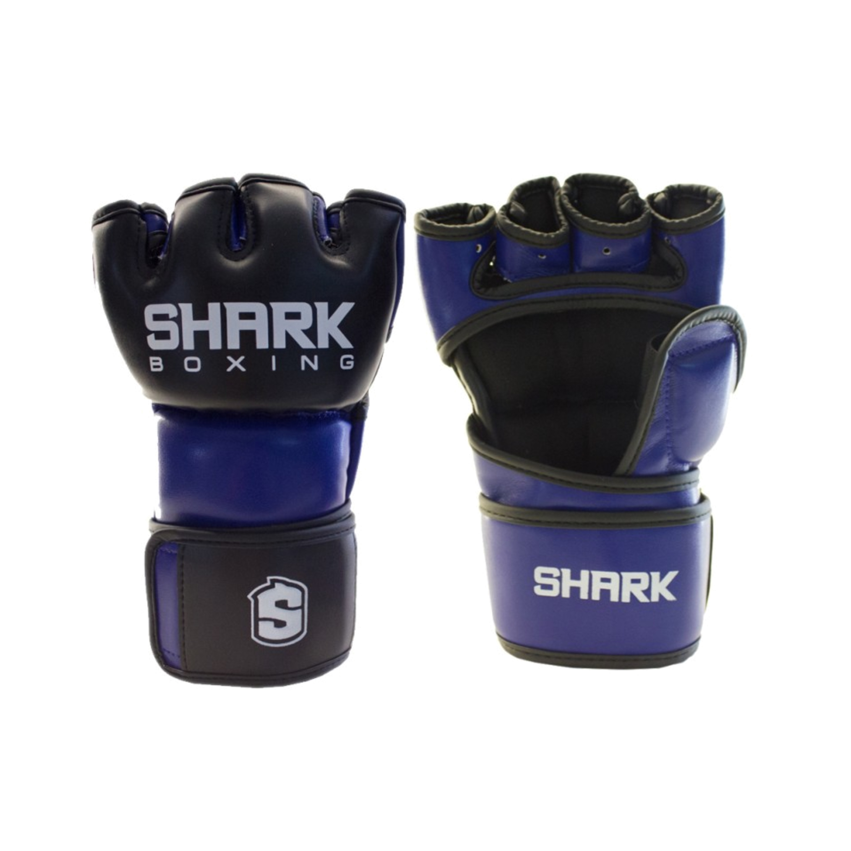 Guantilla Shark Boxing Sparta Mma - Negro/Azul  MKP