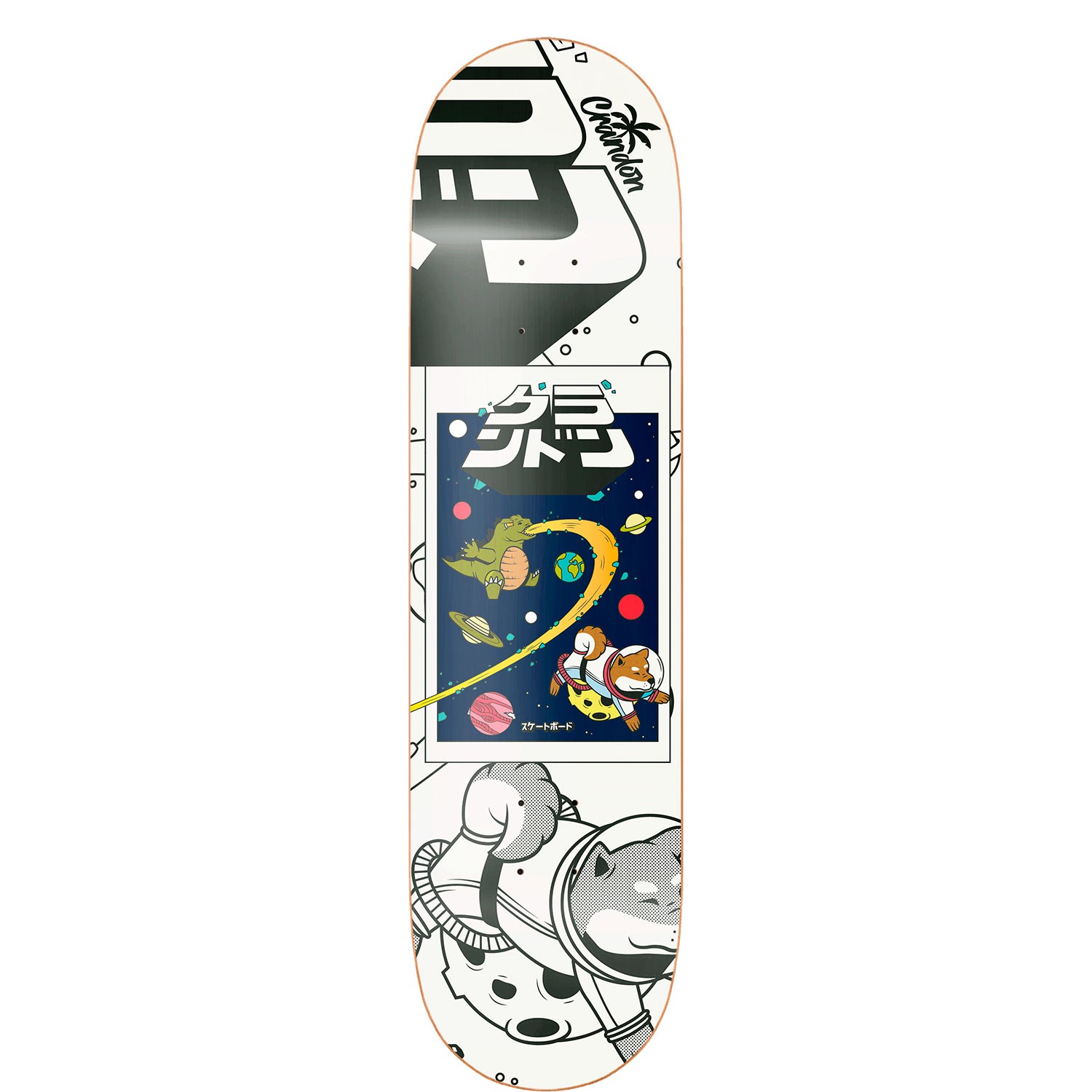 Skateboard Deck Unisex Crandon By Bestial Wolf - blanco-azul - 