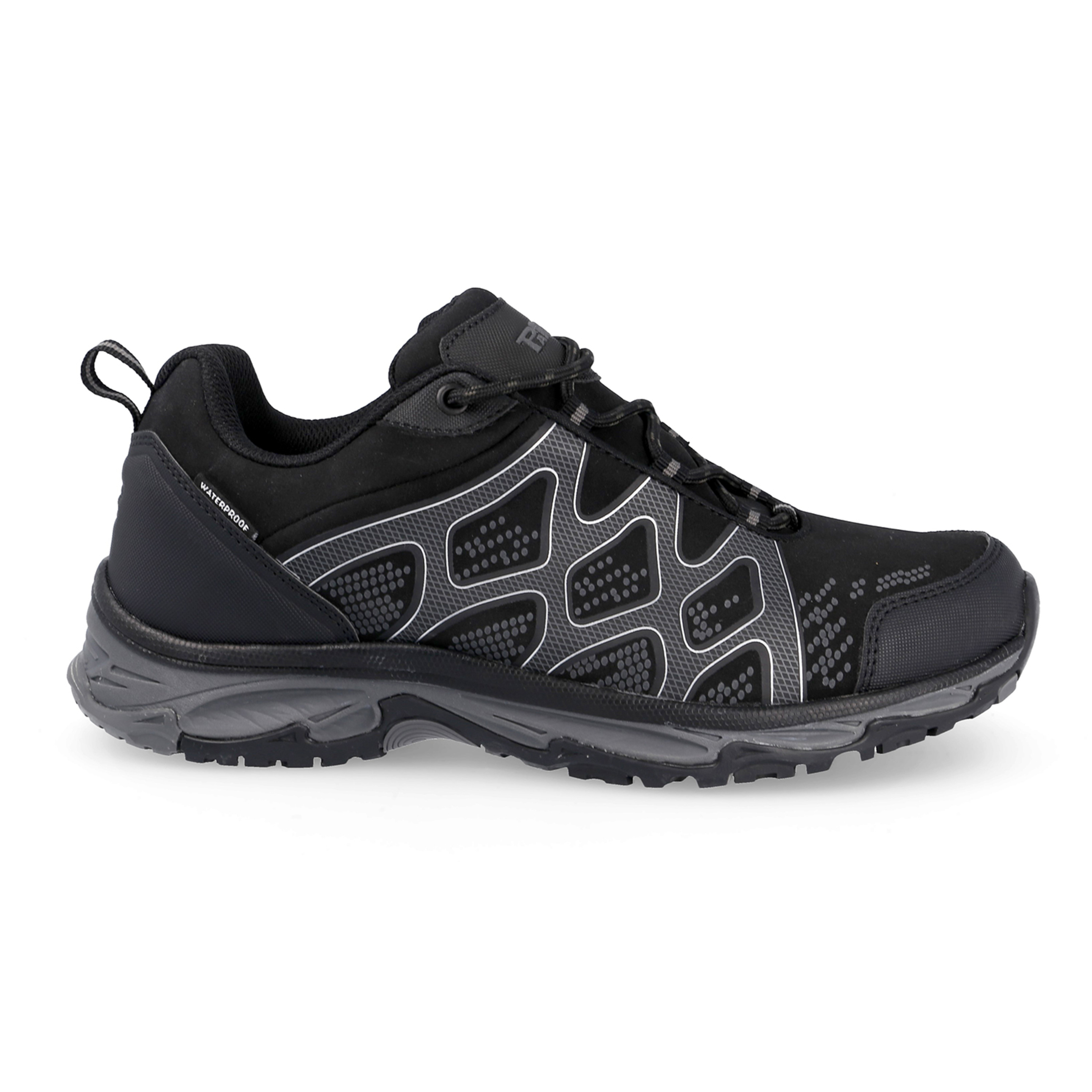 Deportivo De Trekking Paredes Dinos, Color Negro Shoftshell Waterproof