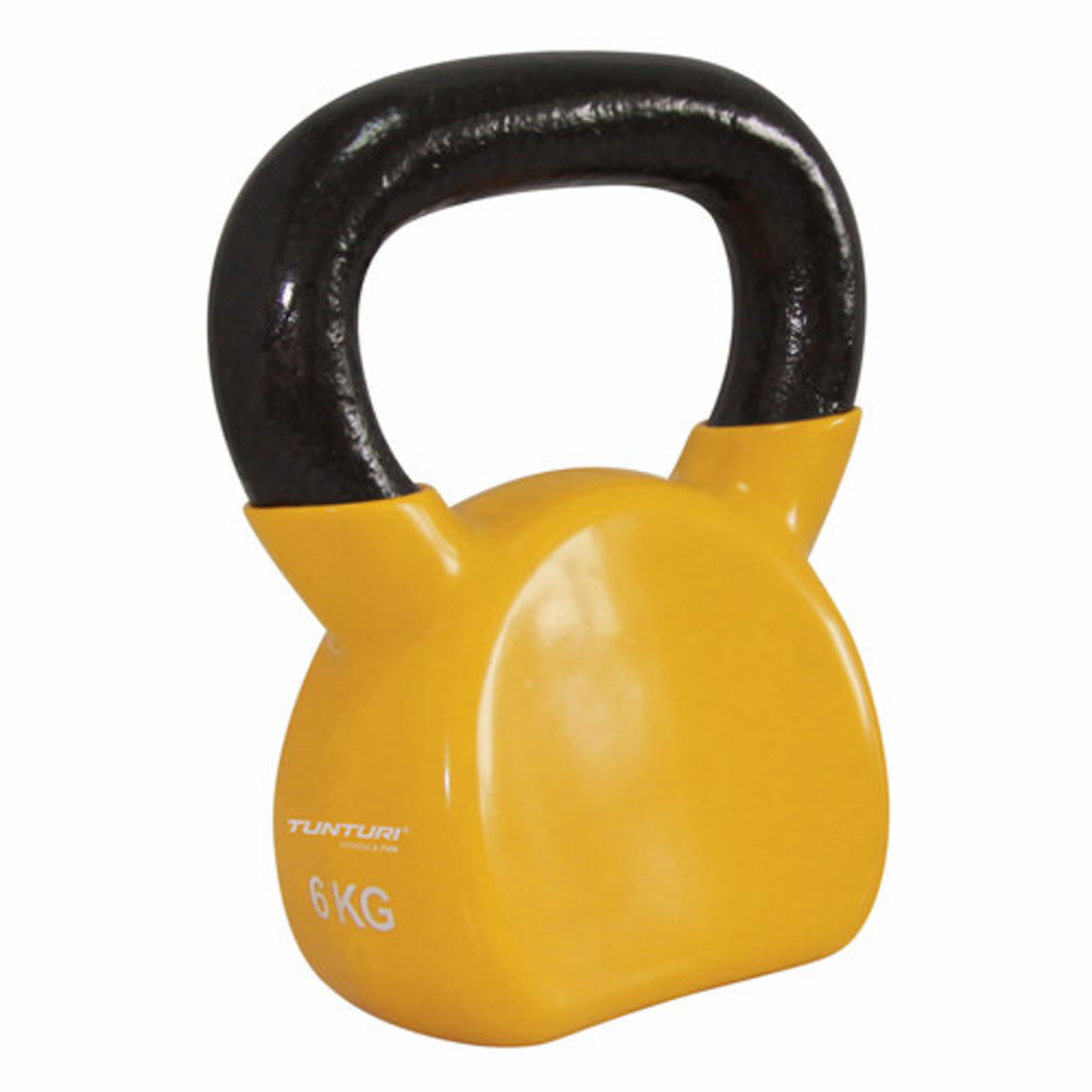 Tunturi Vinyl Kettle Bell 6kg Yellow - Pesa Rusa 6kg Amarilla