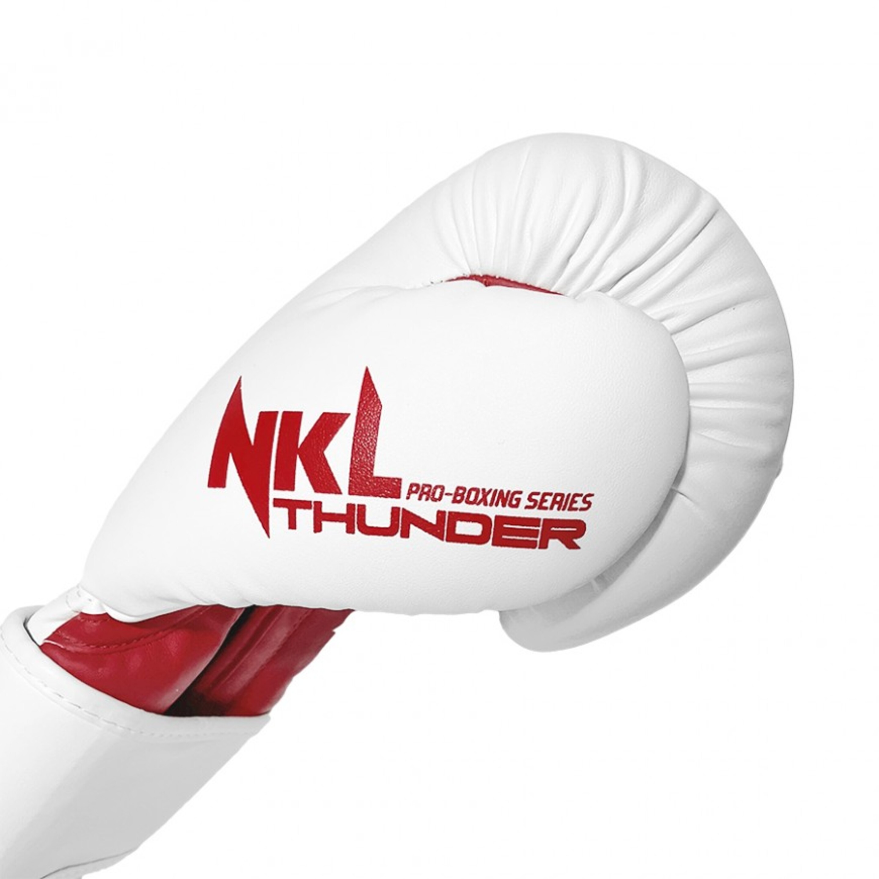Luvas De Boxe Nkl Thunder - Branco/Vermelho | Sport Zone MKP