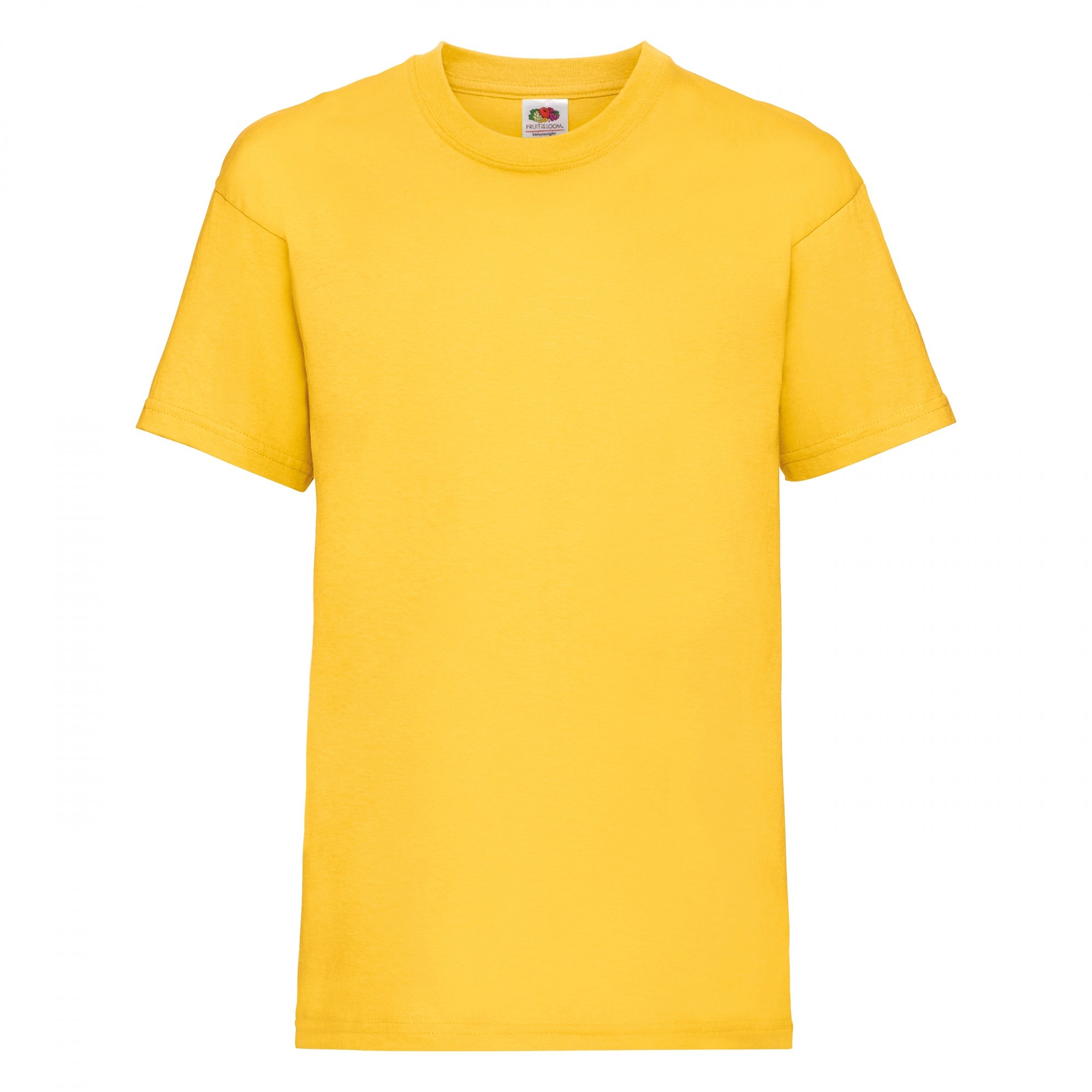 Camiseta Básica De Manga Corta 100% Algodon De Primera Calidad Fruit Of The Loom - amarillo - 