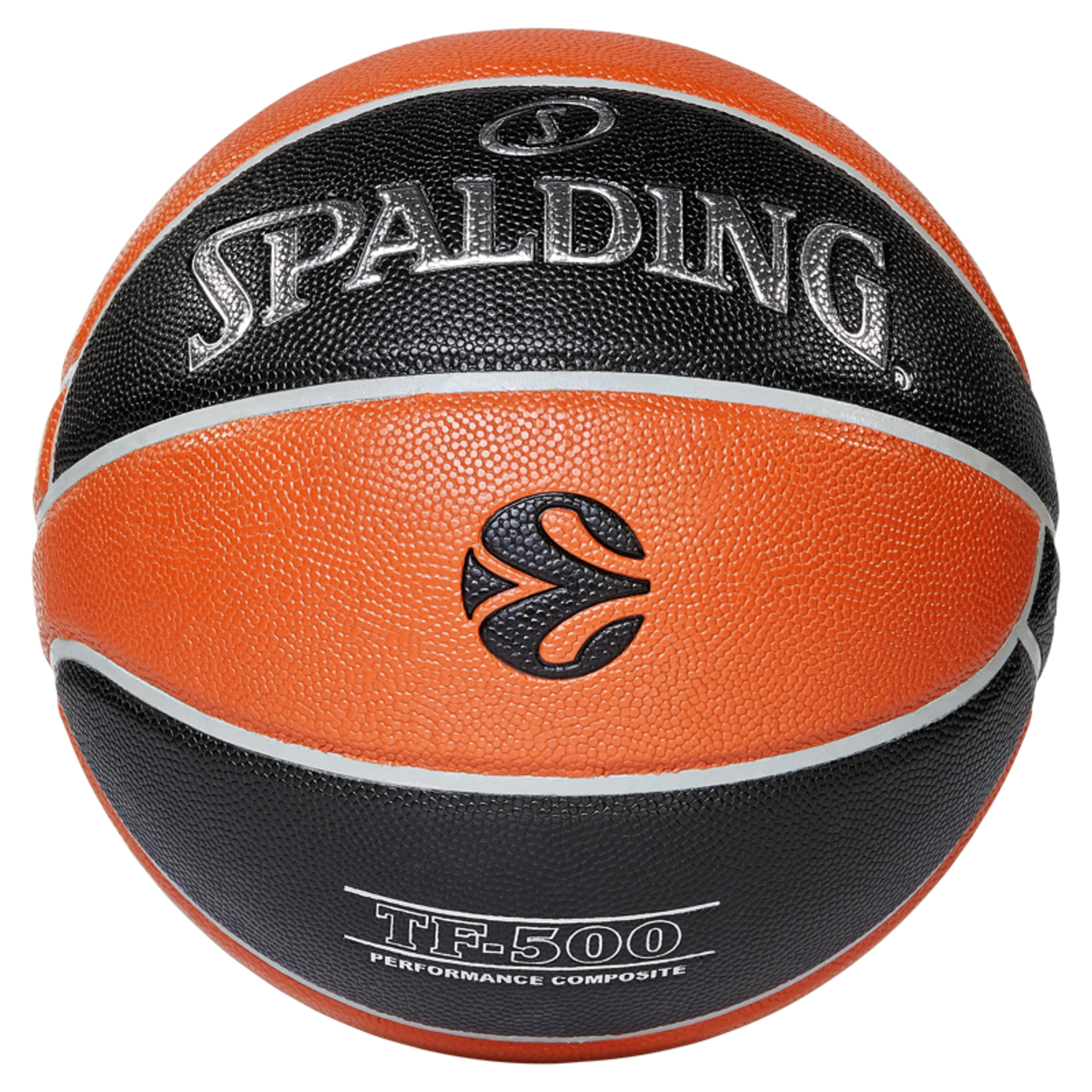 Balón De Baloncesto Euroleague Tf 500 In/out Sz. 7 (84-002z) - negro-naranja - 