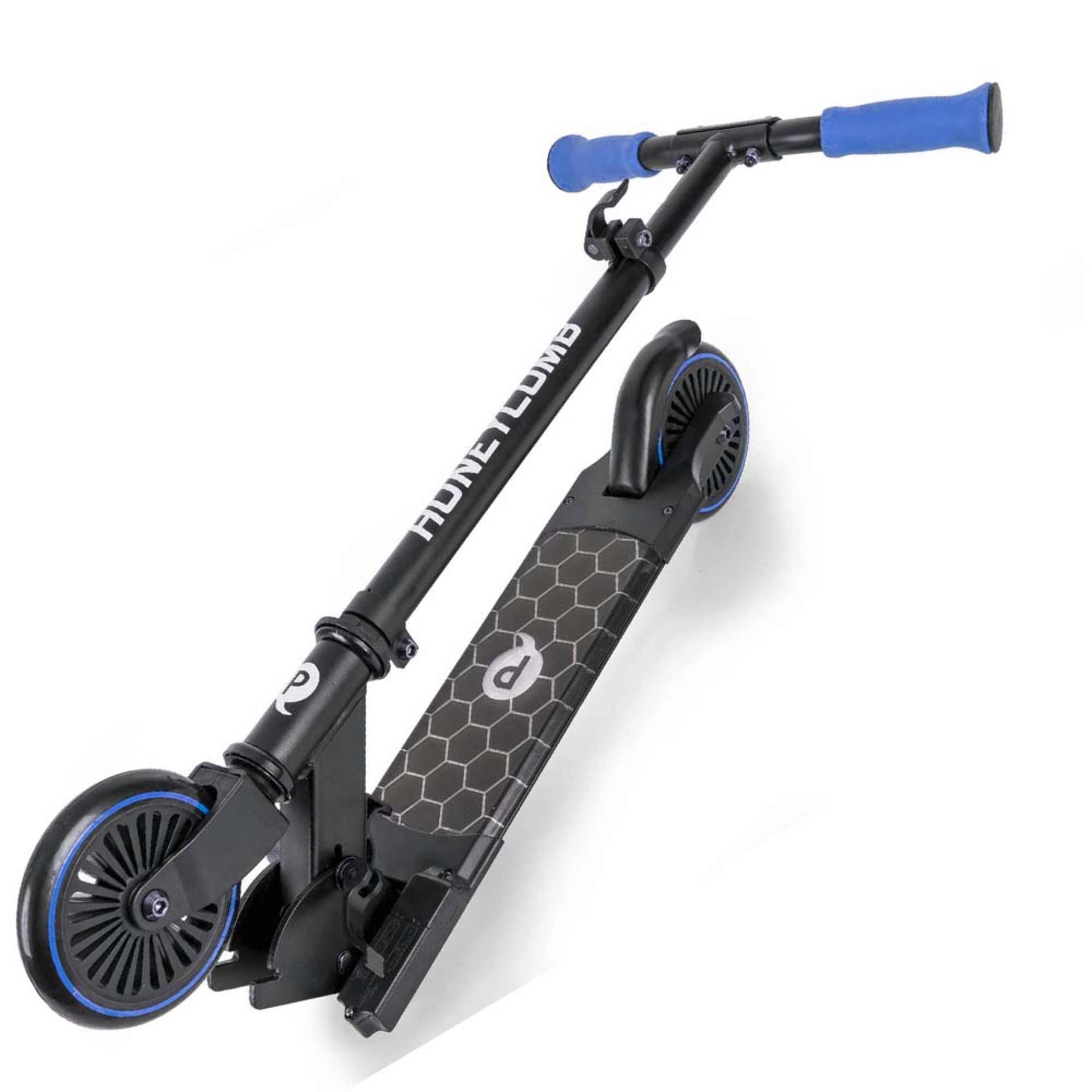 Patinete Qplay Honey Comb Scooter Con Luces Led - Azul  MKP
