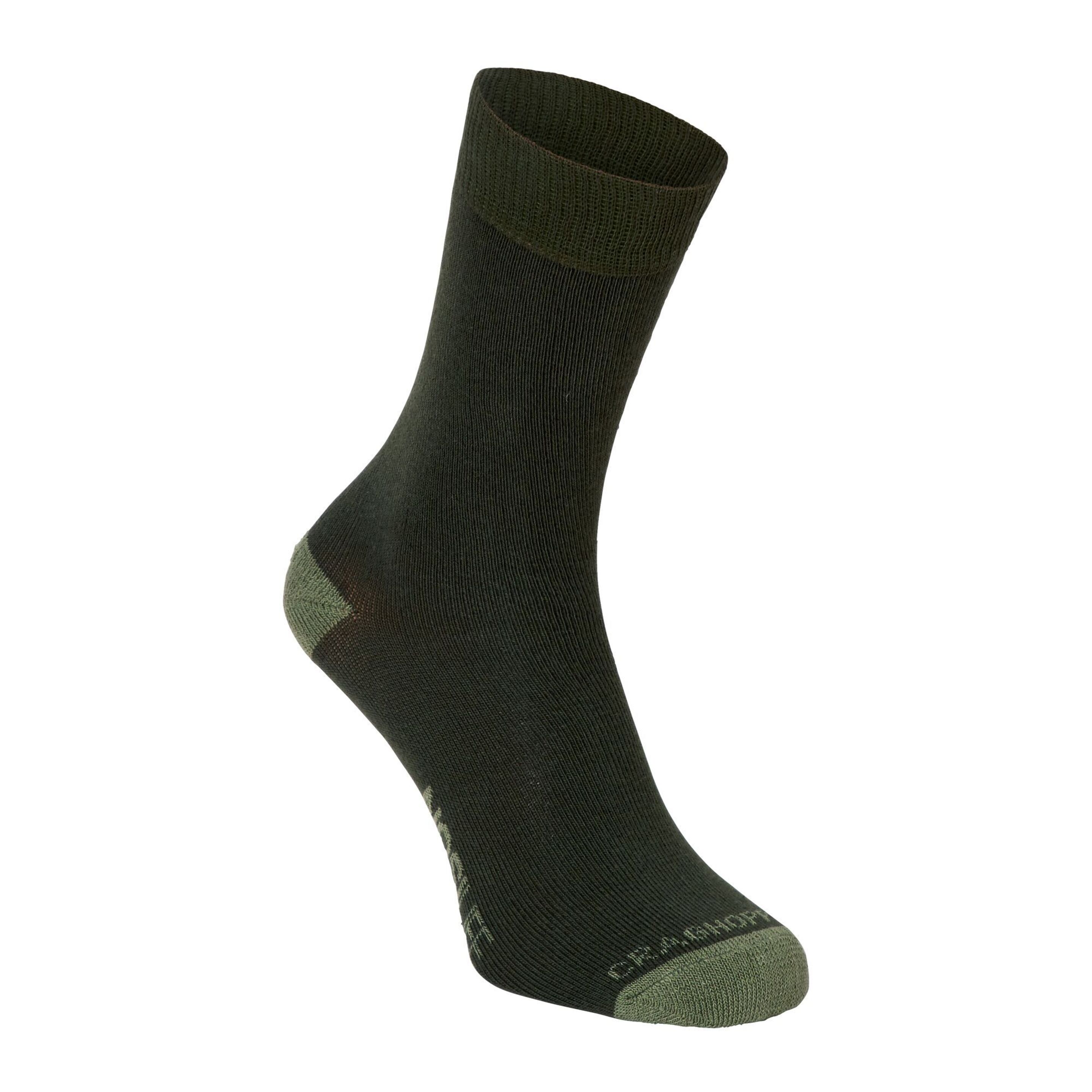 Calcetines Deportivos Tecnología Nosilife Para Hombre Caballero (Paquete De 2) Craghoppers (Verde)