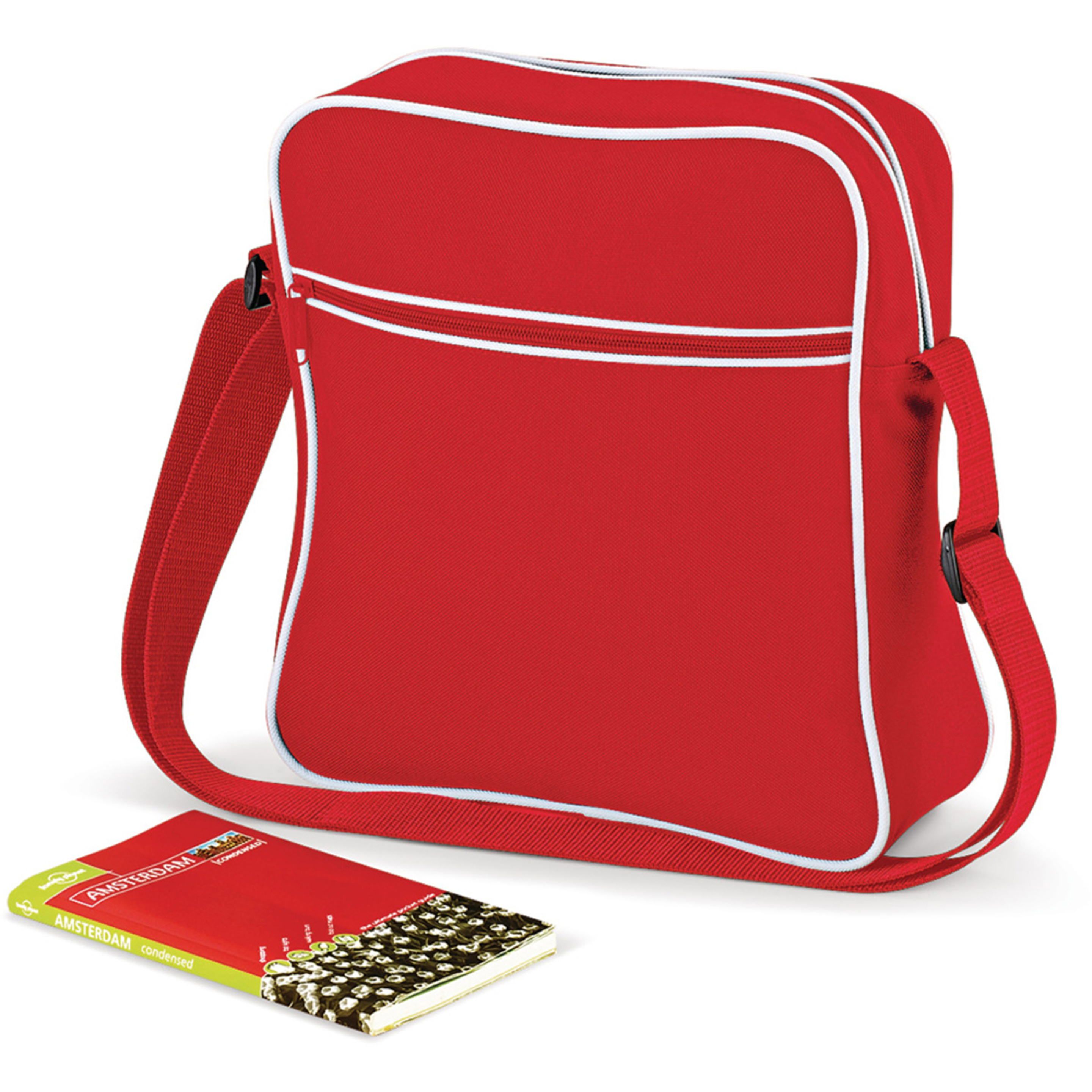 Bolso Bandolera Modelo Retro (7 Litros) Bagbase (Rojo)