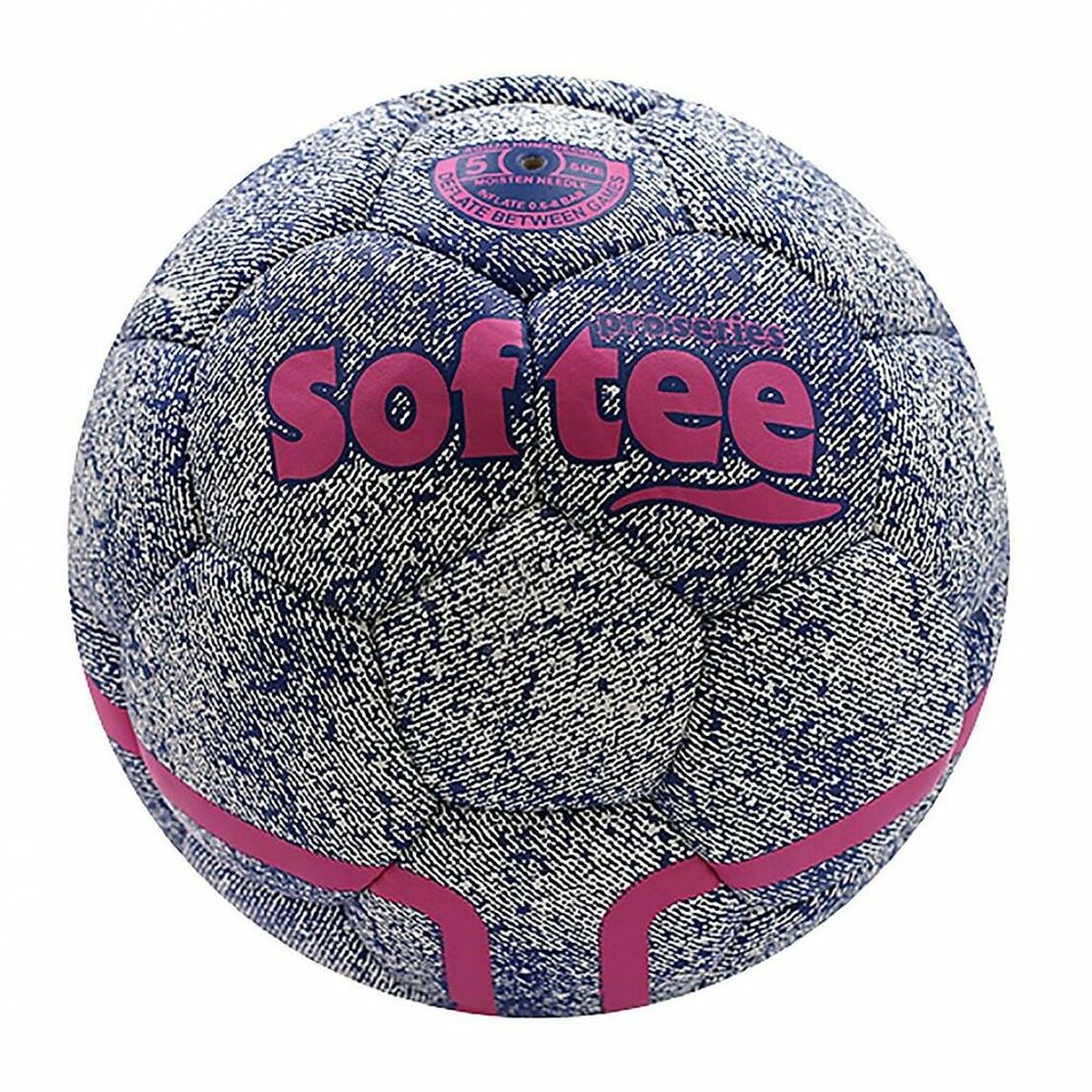 Bola De Futebol Denim Softee 80663 Cor De Rosa Sintético (5)