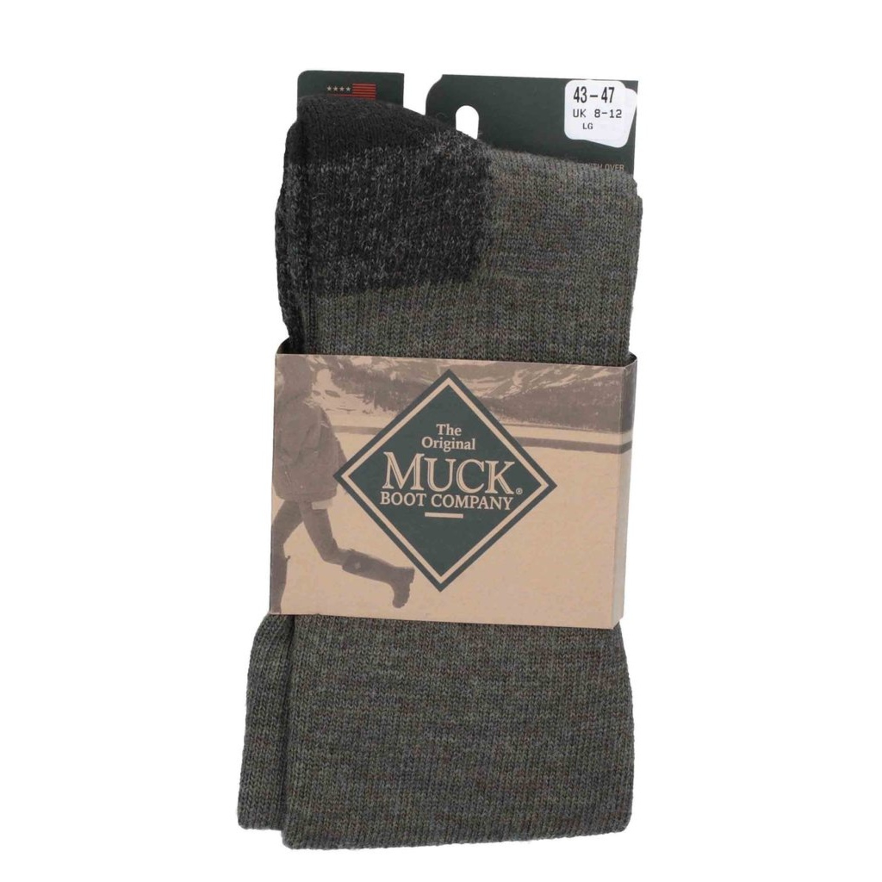 Calcetines Trek Fusion Para Hombre Muck Boots (Verde_militar)