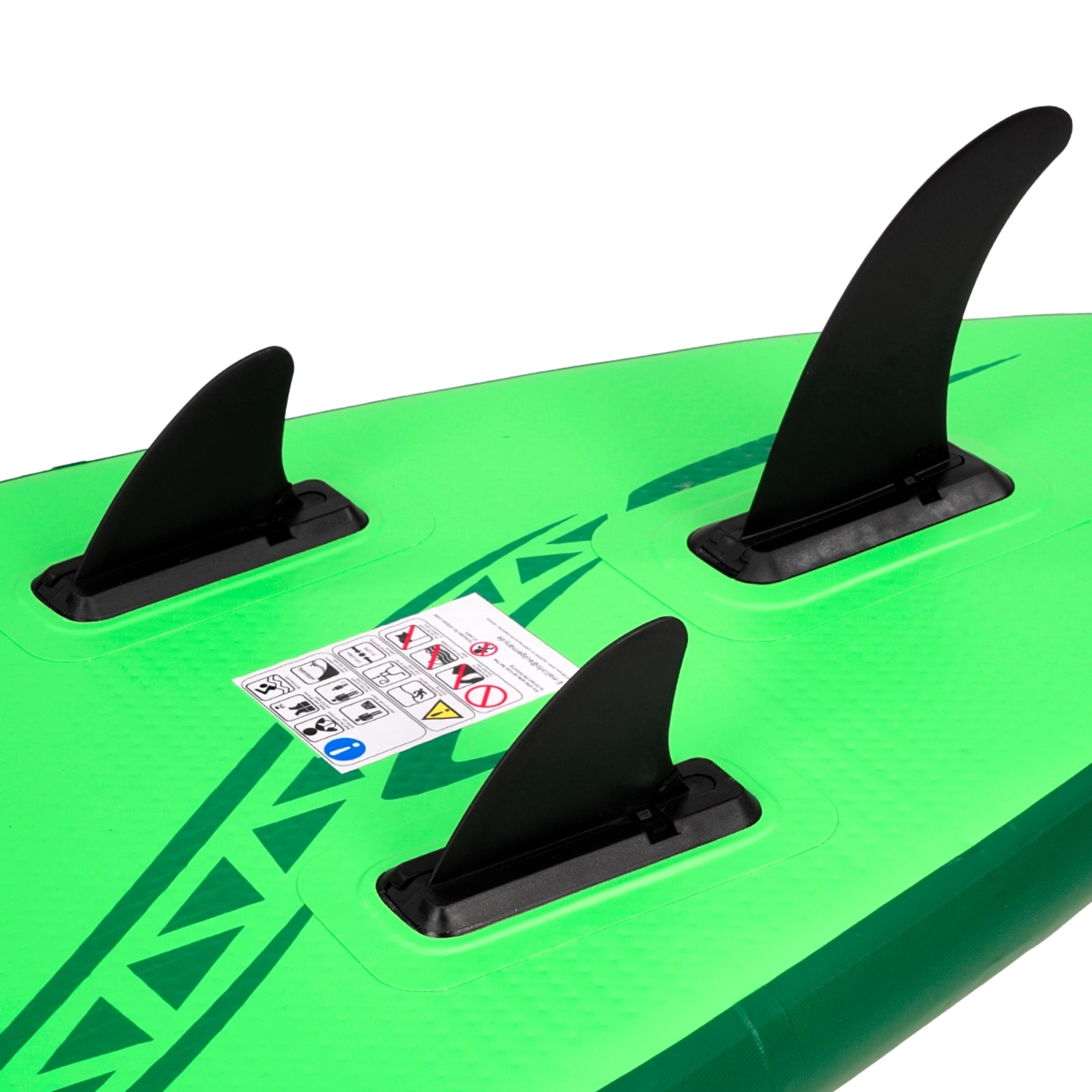 Prancha De Surf Stand Up Sem Limites Tábua De Suportes Insuflável Verde 308x76x10cm Incluindo Acessórios