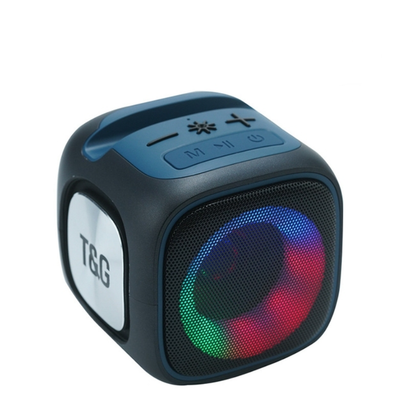 Altifalante Bluetooth Smartek Com Iluminação Rgb, Cartão Tf, Rádio Fm Preto