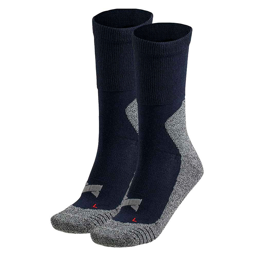 Pack 2 Pares Meias Xtreme Sockswear Caminhada Antitranspirantes Cano Alto - azul-marino - 