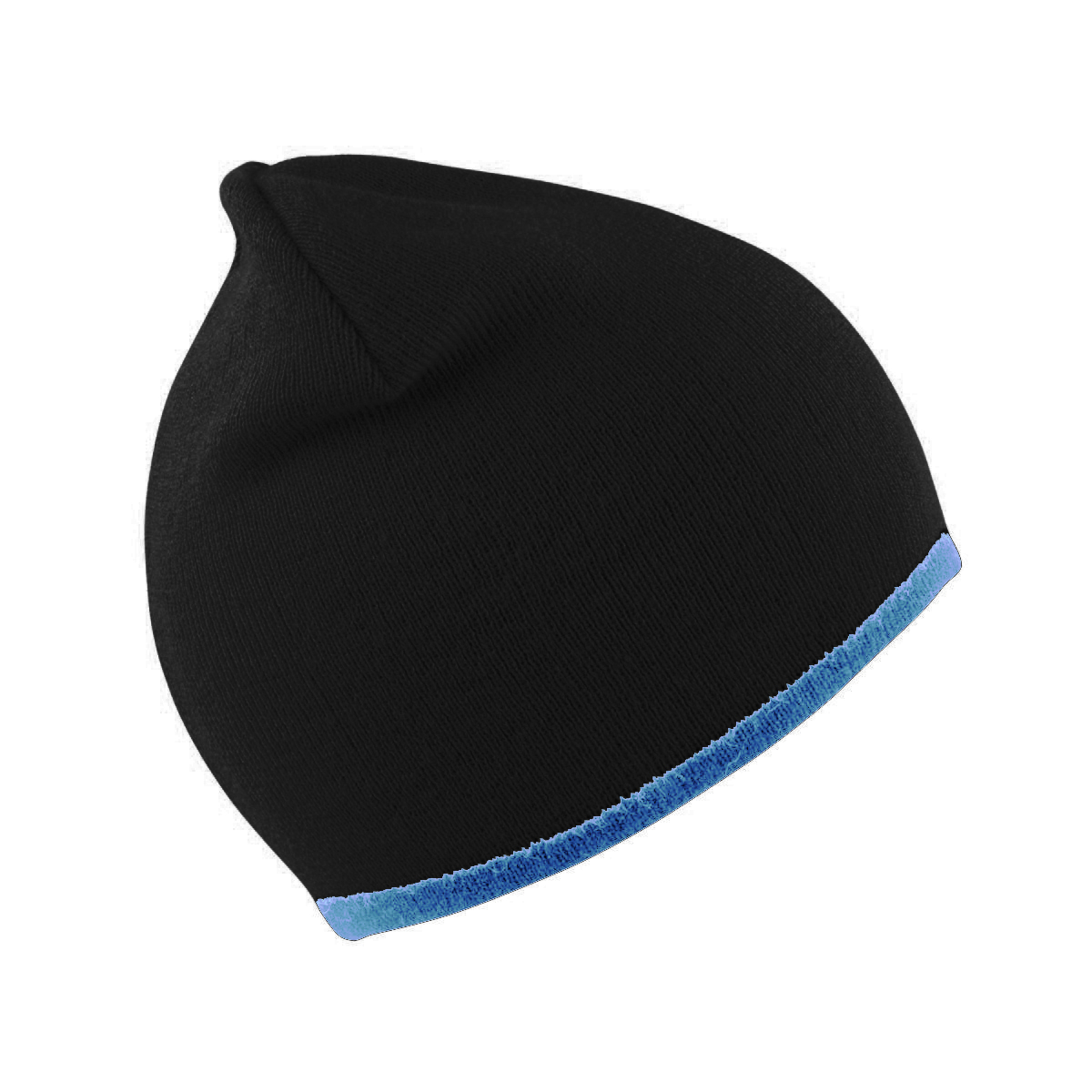 Gorro Beanie De Invierno Reversible Result Fashion Fit - negro-azul - 
