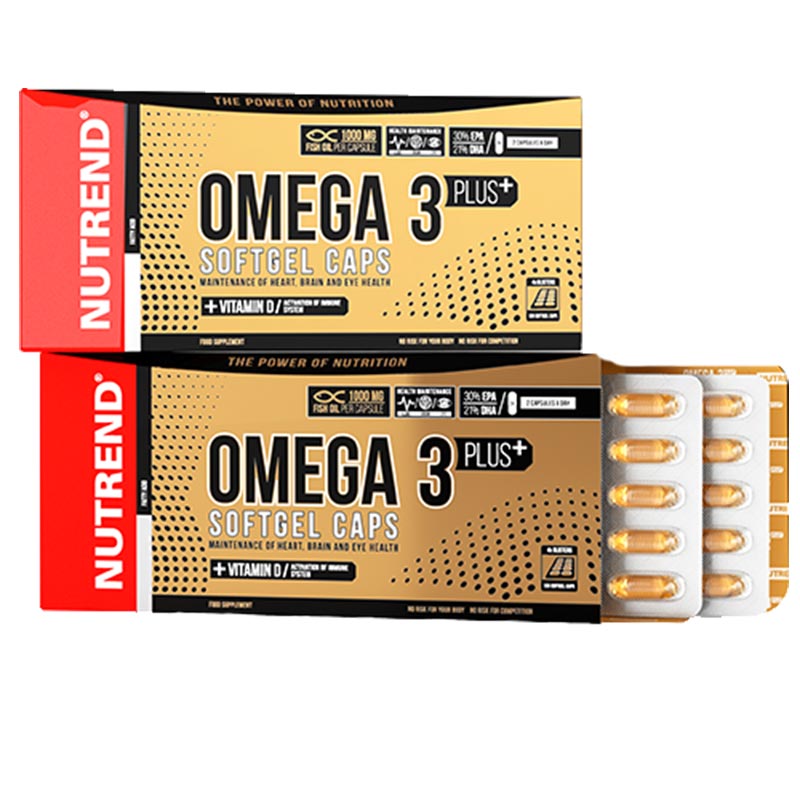 Omega 3 Plus - 120 Drageias - Nutrend - Sin Sabor