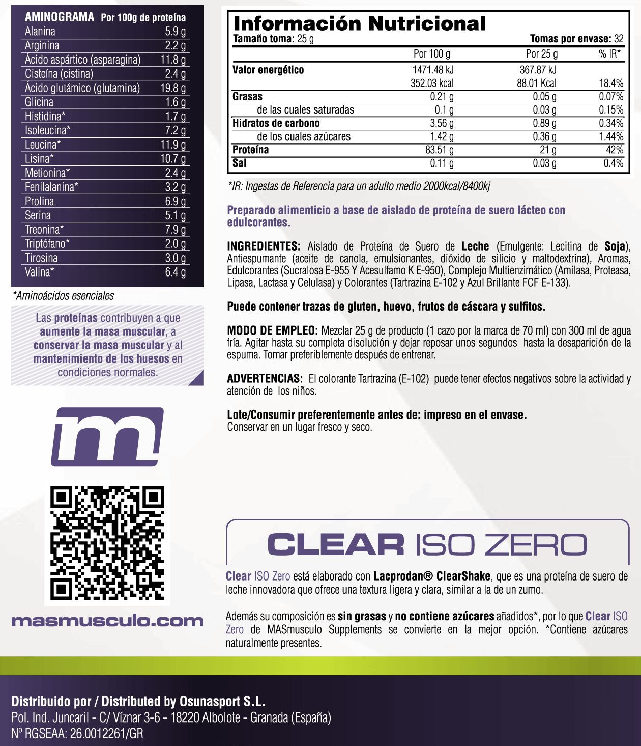 Proteina Clear Iso Zero - 800g De Mm Supplements Sabor Manzana Verde