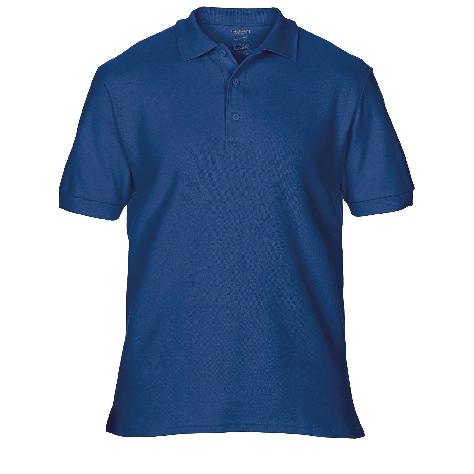 Mens Premium Cotton Sport Double Pique Polo Shirt Gildan (flo Blue) - azul - 