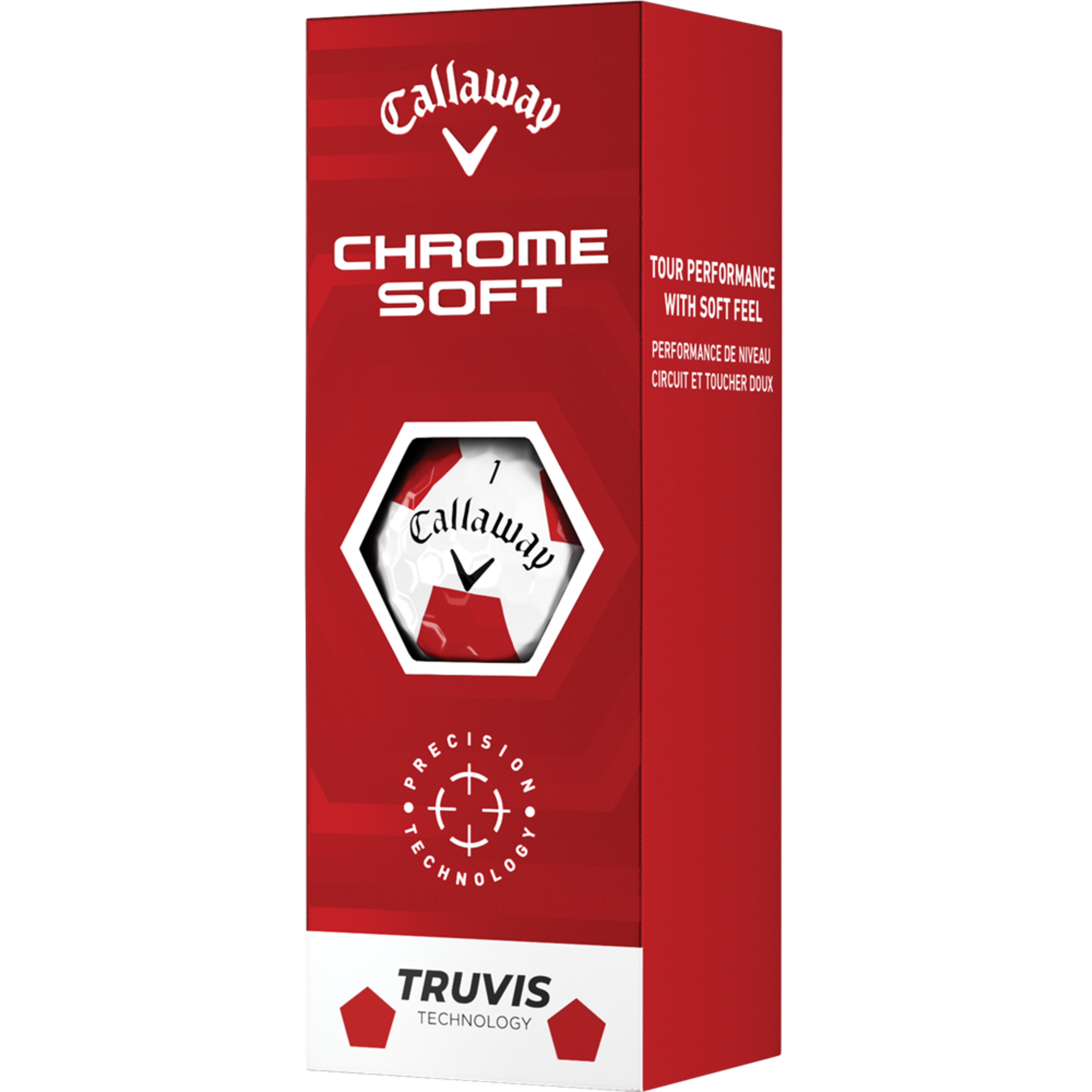 Chrome Soft Truvis - Branco - Bolas de Truvis Soft Chroman são excelentes bolas para todos os golfistas, fãs dos melhores profissionais | Sport Zone MKP