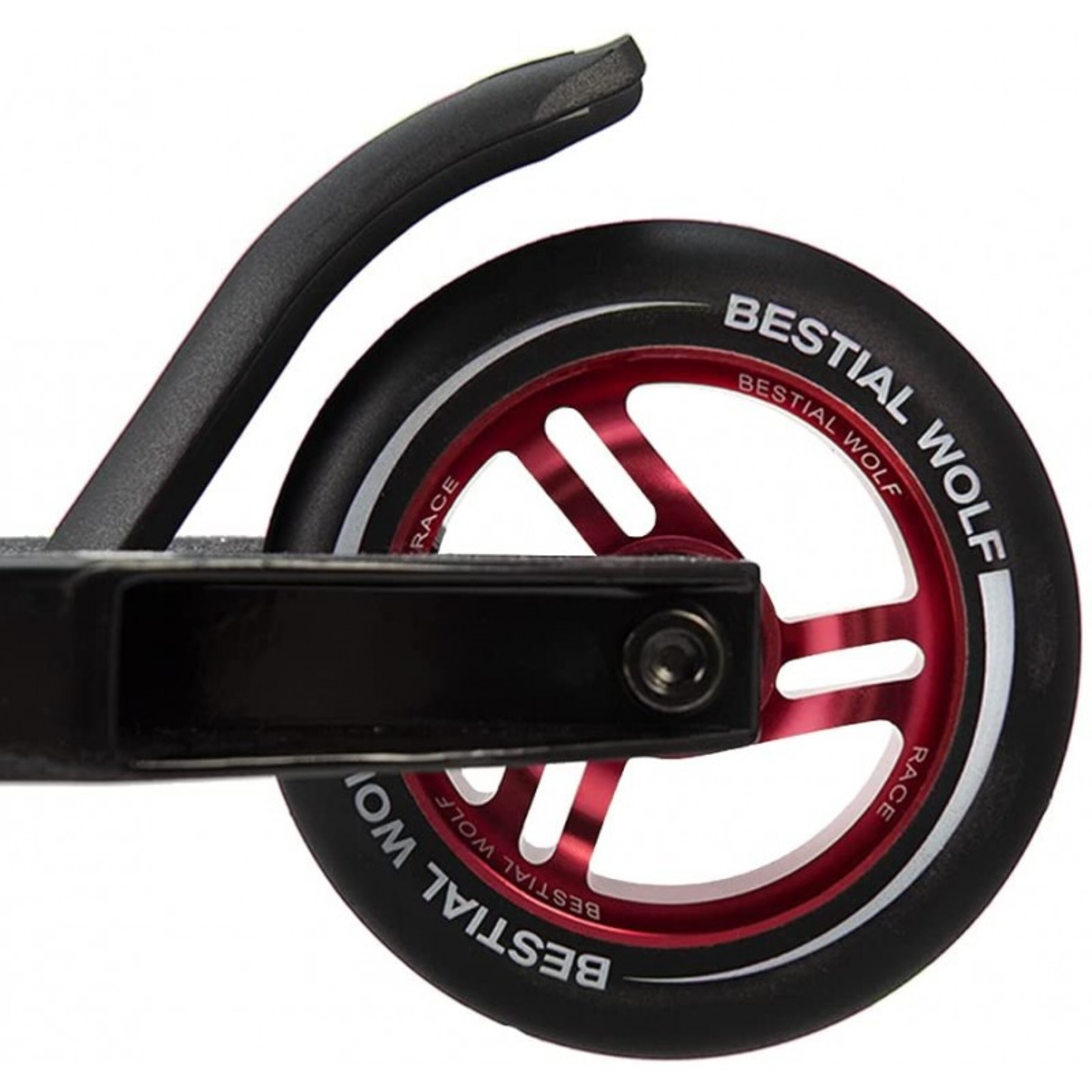 Bestial Wolf Race Wheel Core Black 100mm - Rojo - Recambio Ruedas Scooter  MKP