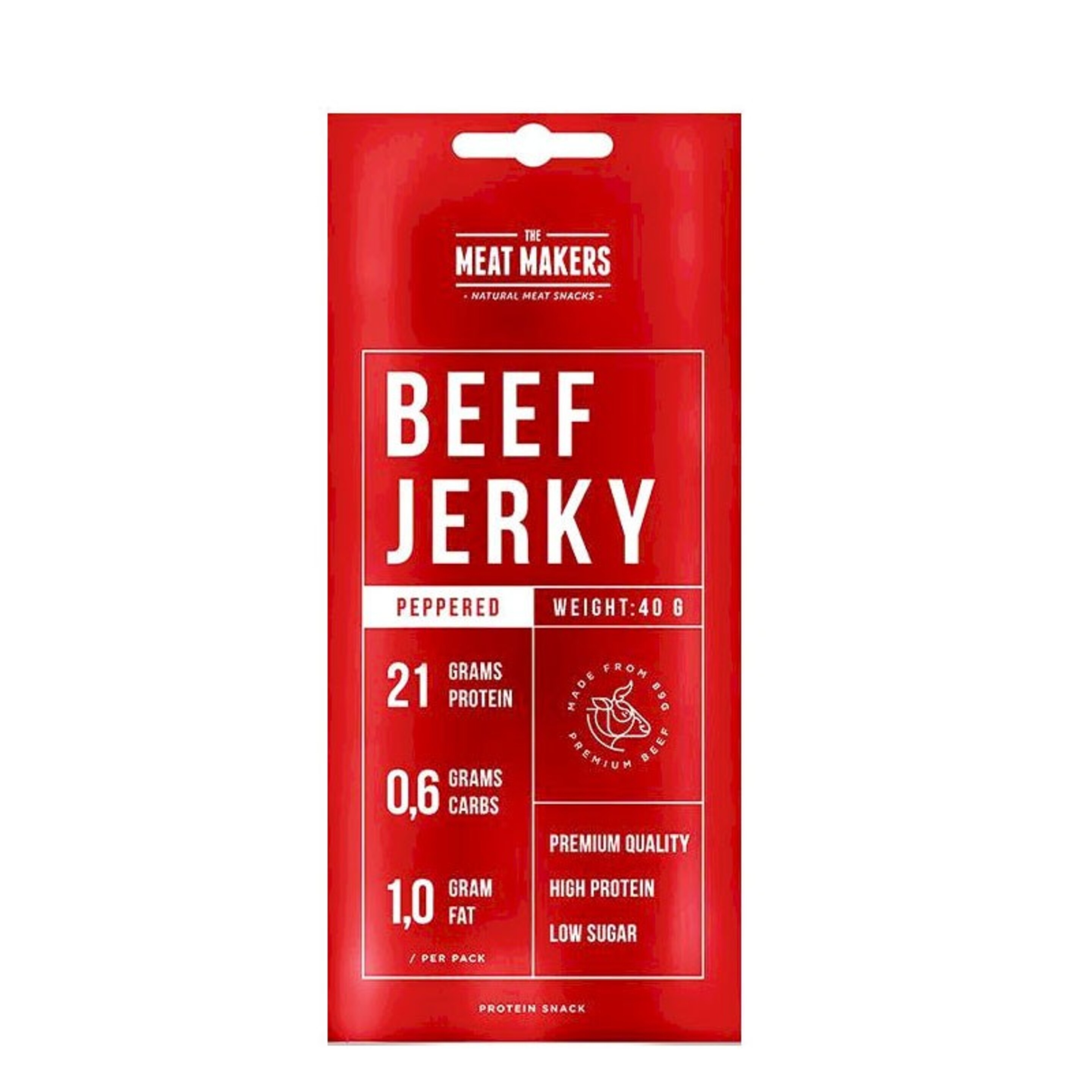 Jerky Steak Snack - 40g - Pimienta Negra