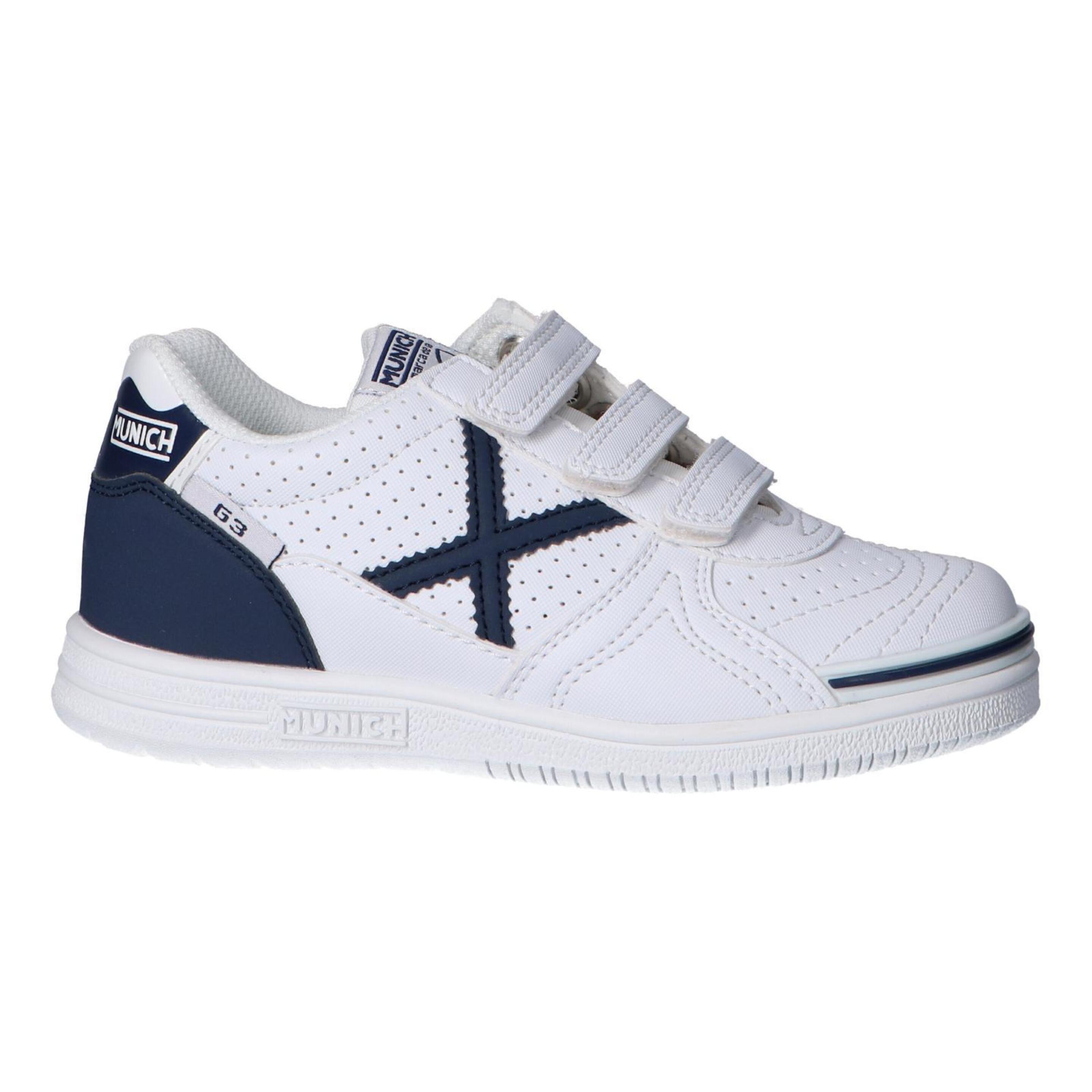 Zapatillas Munich G3-kid Vco Exclusiva G5. 1518271 Blanco/azul.