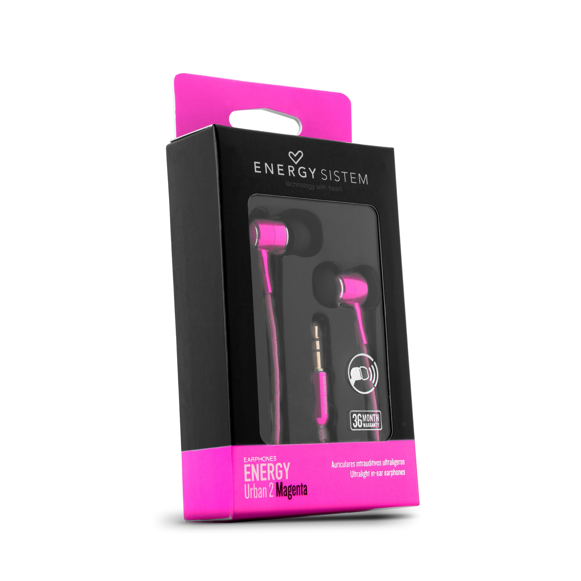 Auscultadores Energy Sistem  Urban 2 Magenta