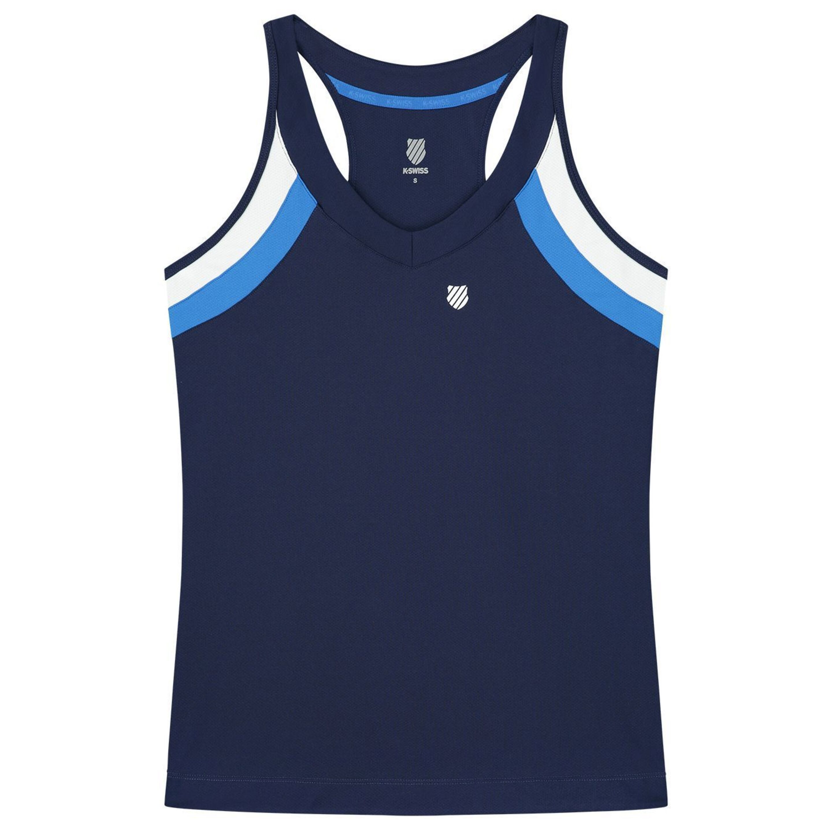 Camiseta De Tenis Y Pádel K-swiss Tirantes Core Team - Azul Marino  MKP