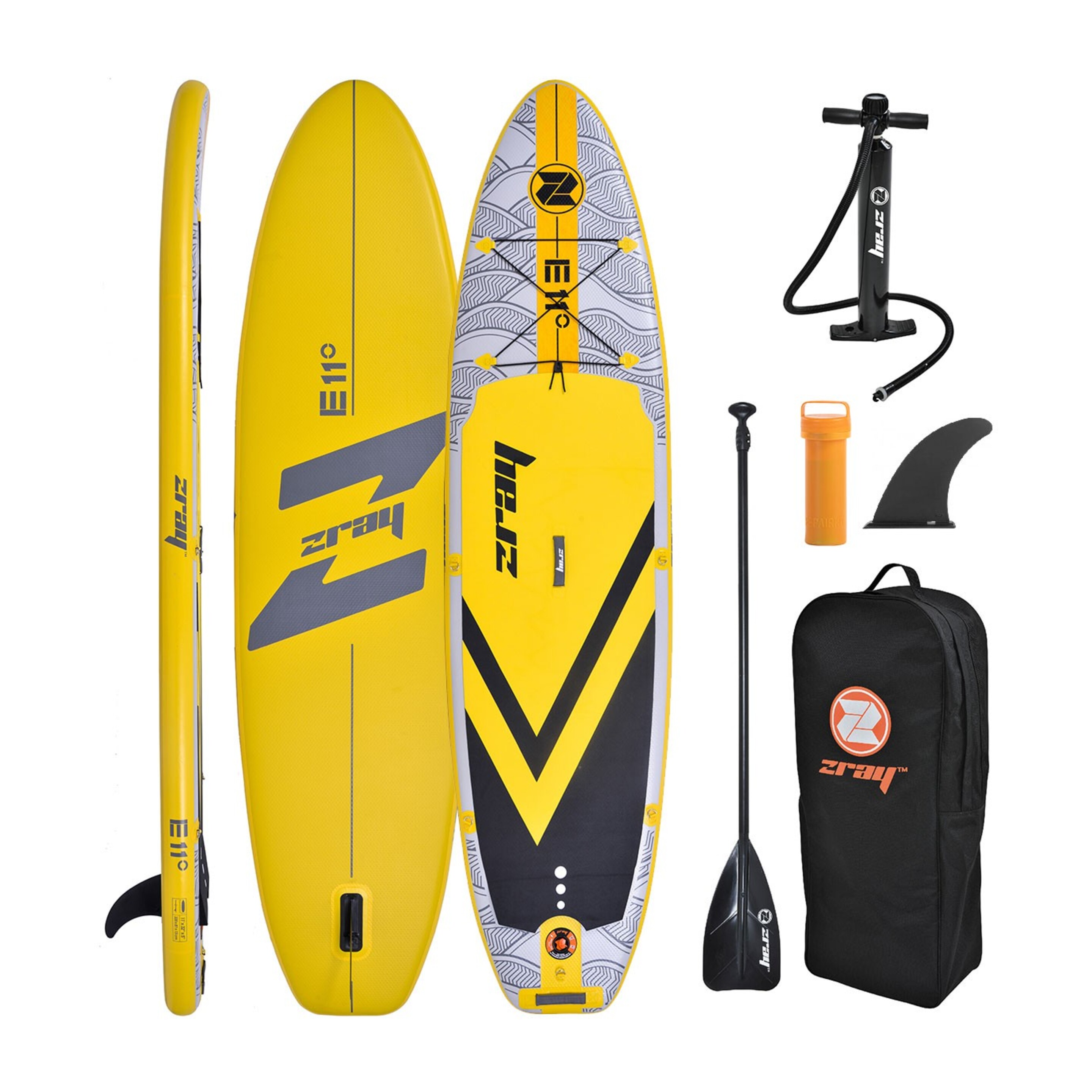 Tabla Paddle Surf Hinchable Zray E11 2022 - Amarillo - Sup Zray E11 Evasion Paddle Surf  MKP