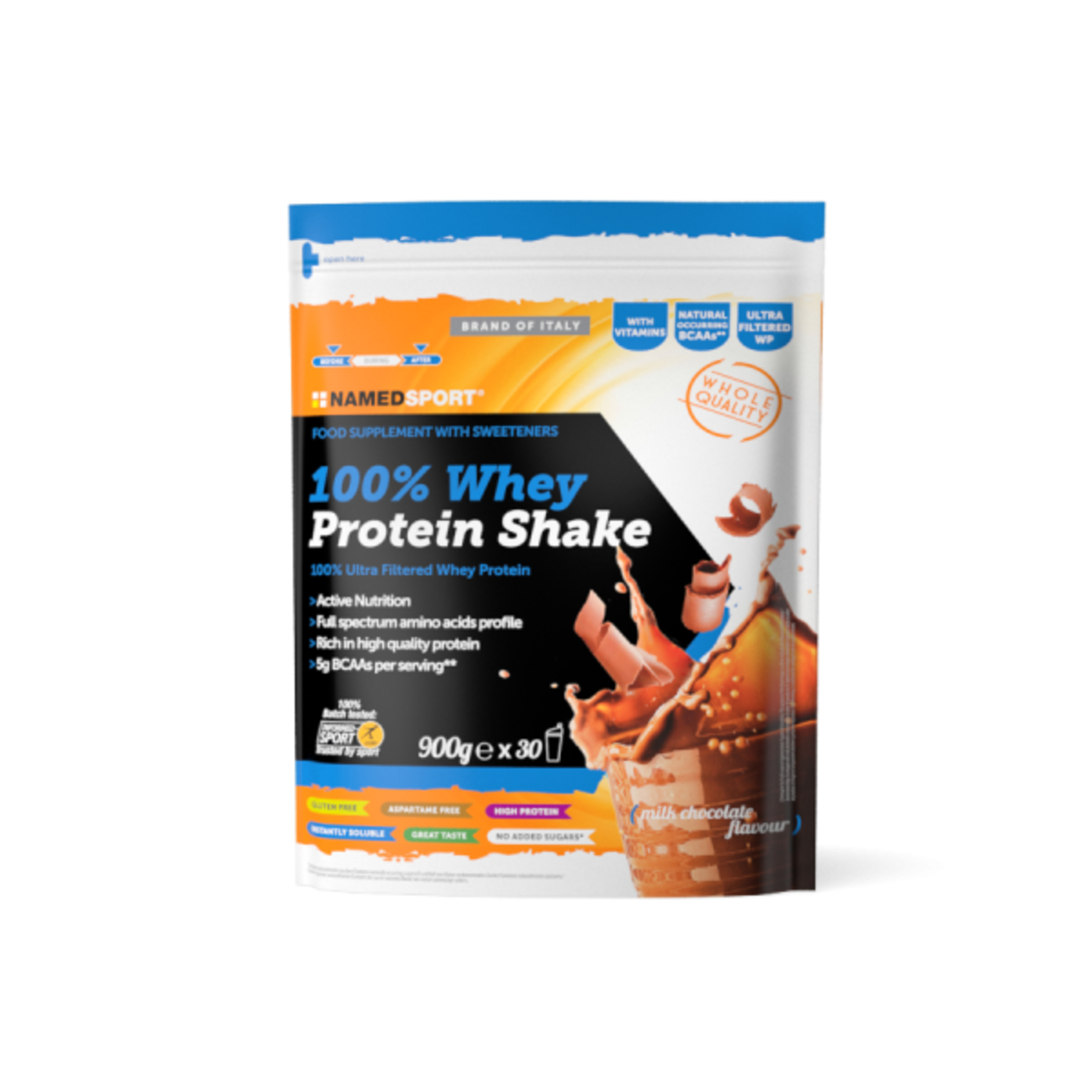 100% Whey Protein Shake Milk Chocolate 900gr