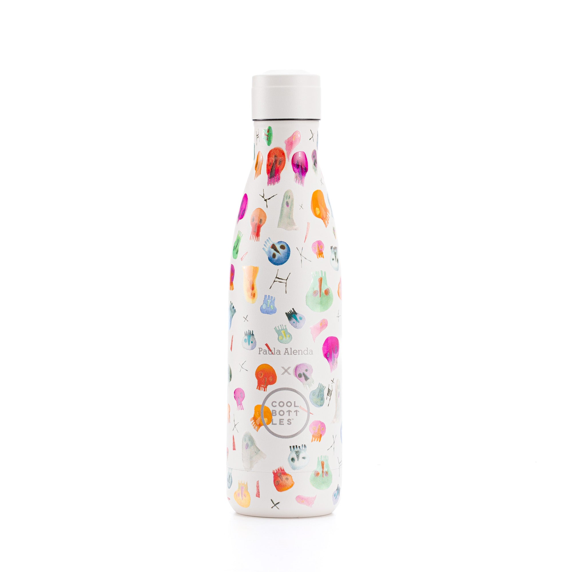 Garrafa Térmica De Aço Inoxidável Cool Bottles. Crazy Skulls 500ml - multicolor - 