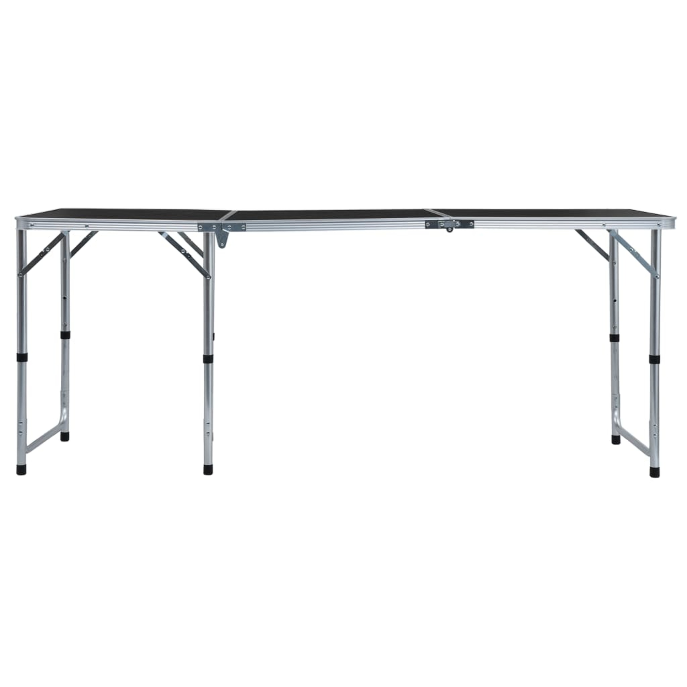 Vidaxl Mesa De Camping Plegable De Aluminio Gris 180x60 Cm