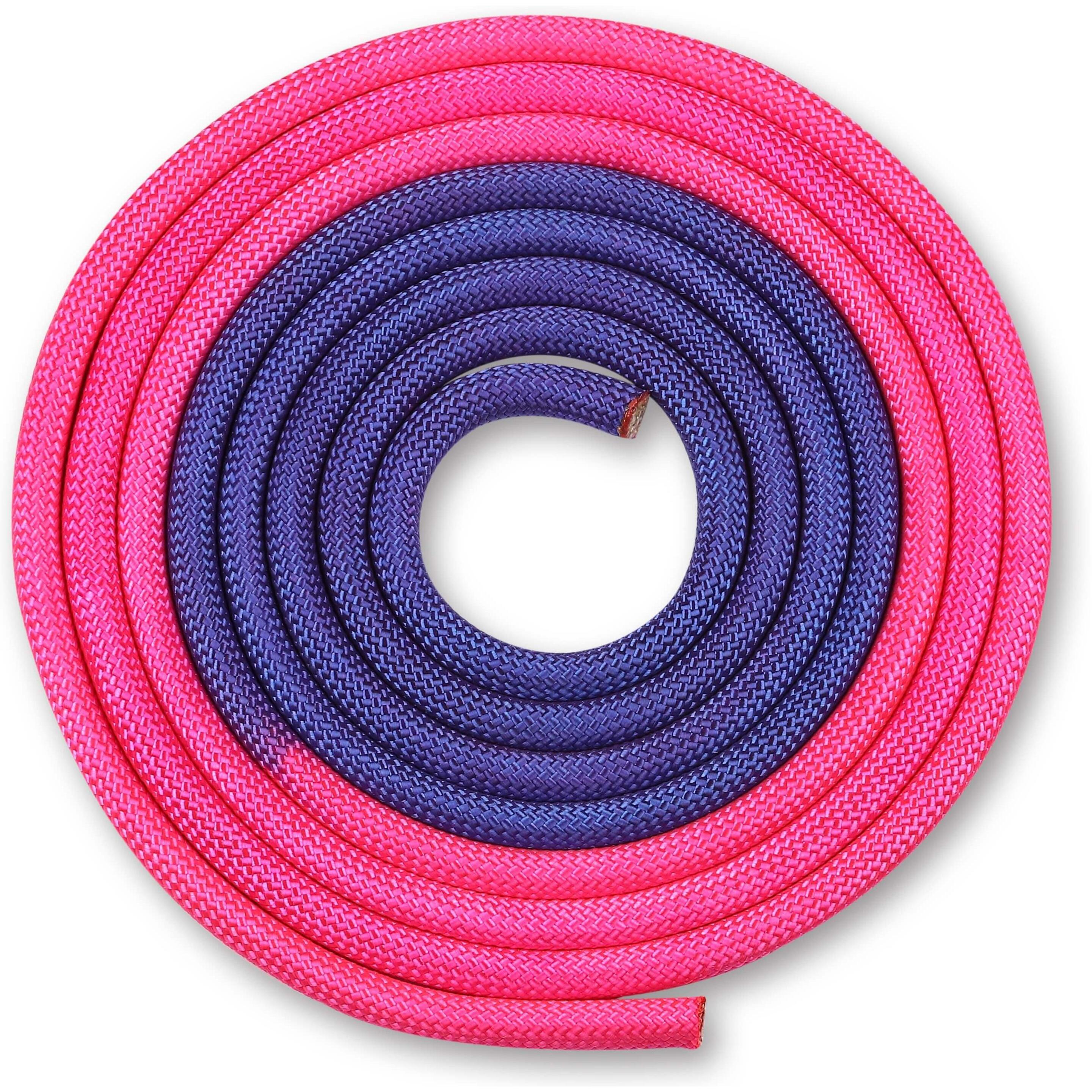 Cuerda Para Gimnasia Rítmica Ponderada 165g Indigo Bicolor 3 M - Violeta  MKP