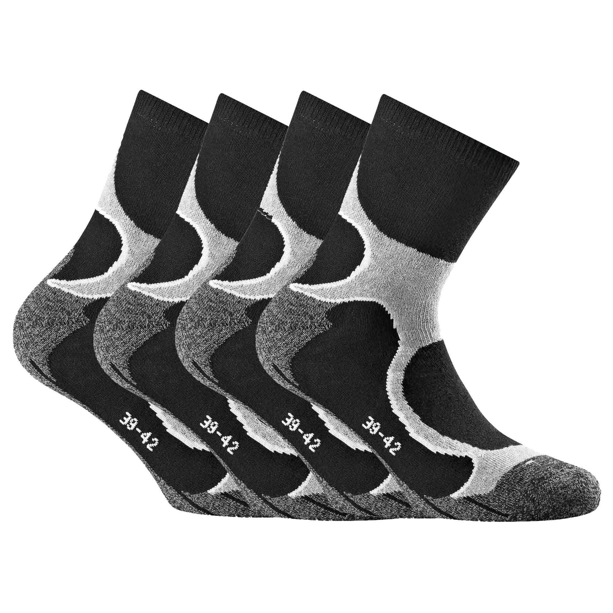 Pack De 4 Meias De Running Rohner Advanced Socks - gris - 