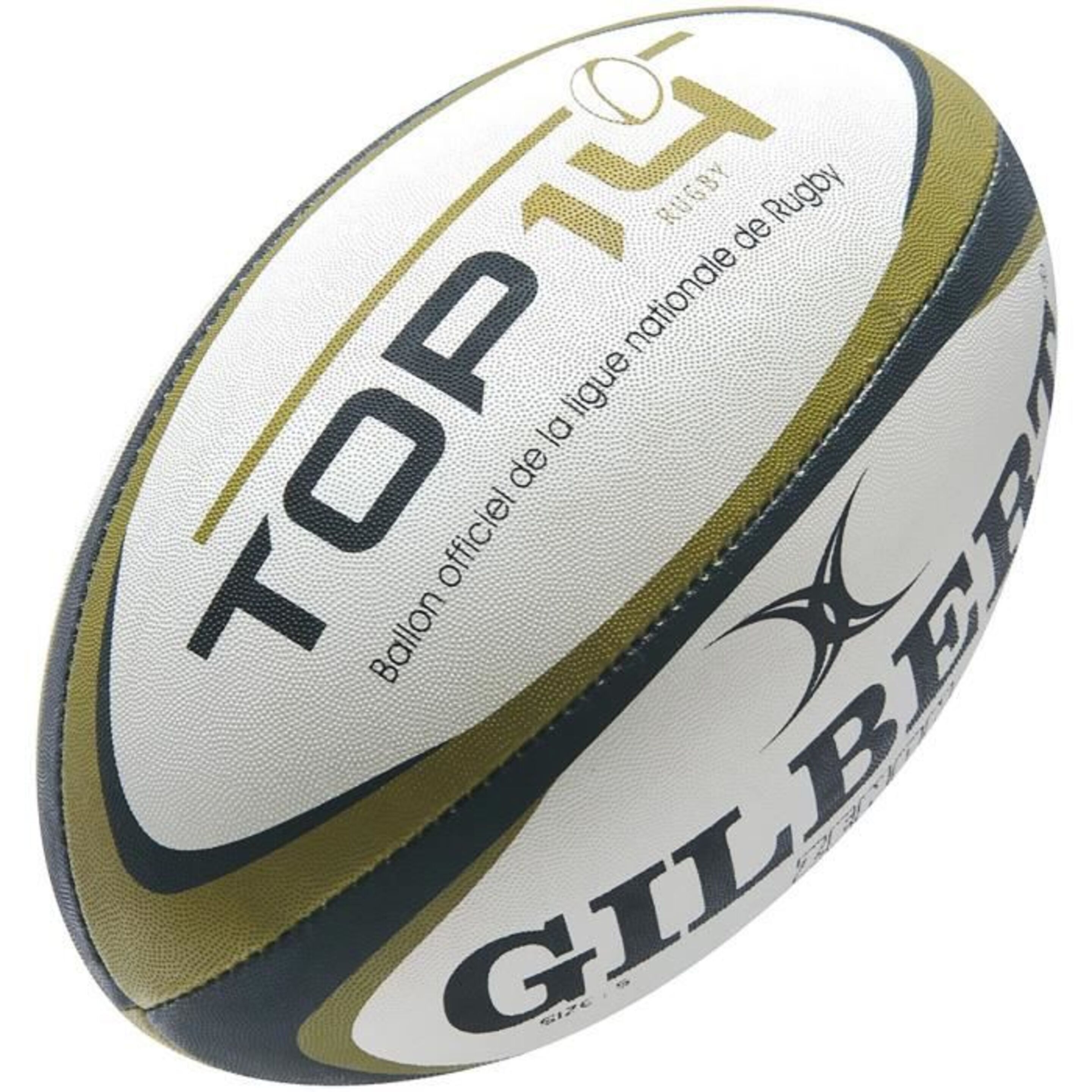 Balón De Rugby Gilbert G-tr4000 Top 14 - blanco-negro - 