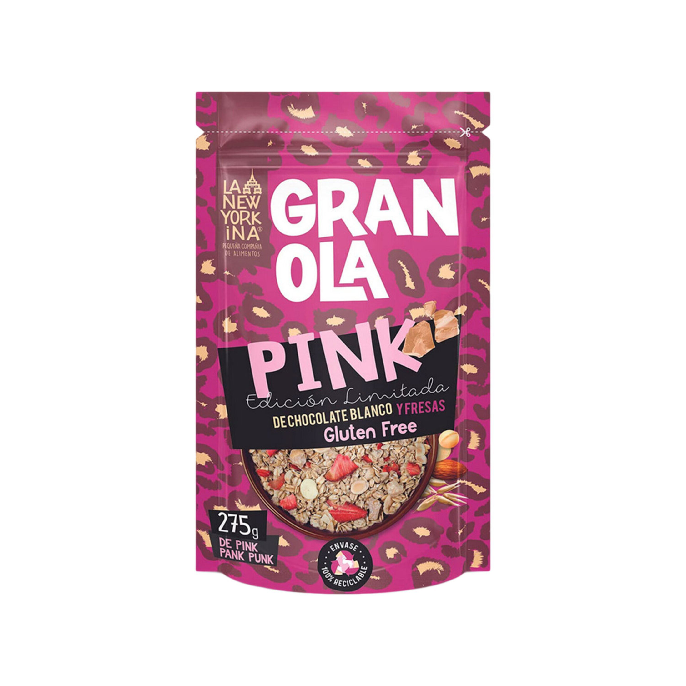 Granola Pink La Newyorkina 275gr Chocolate Blanco Y Fresa -  - 