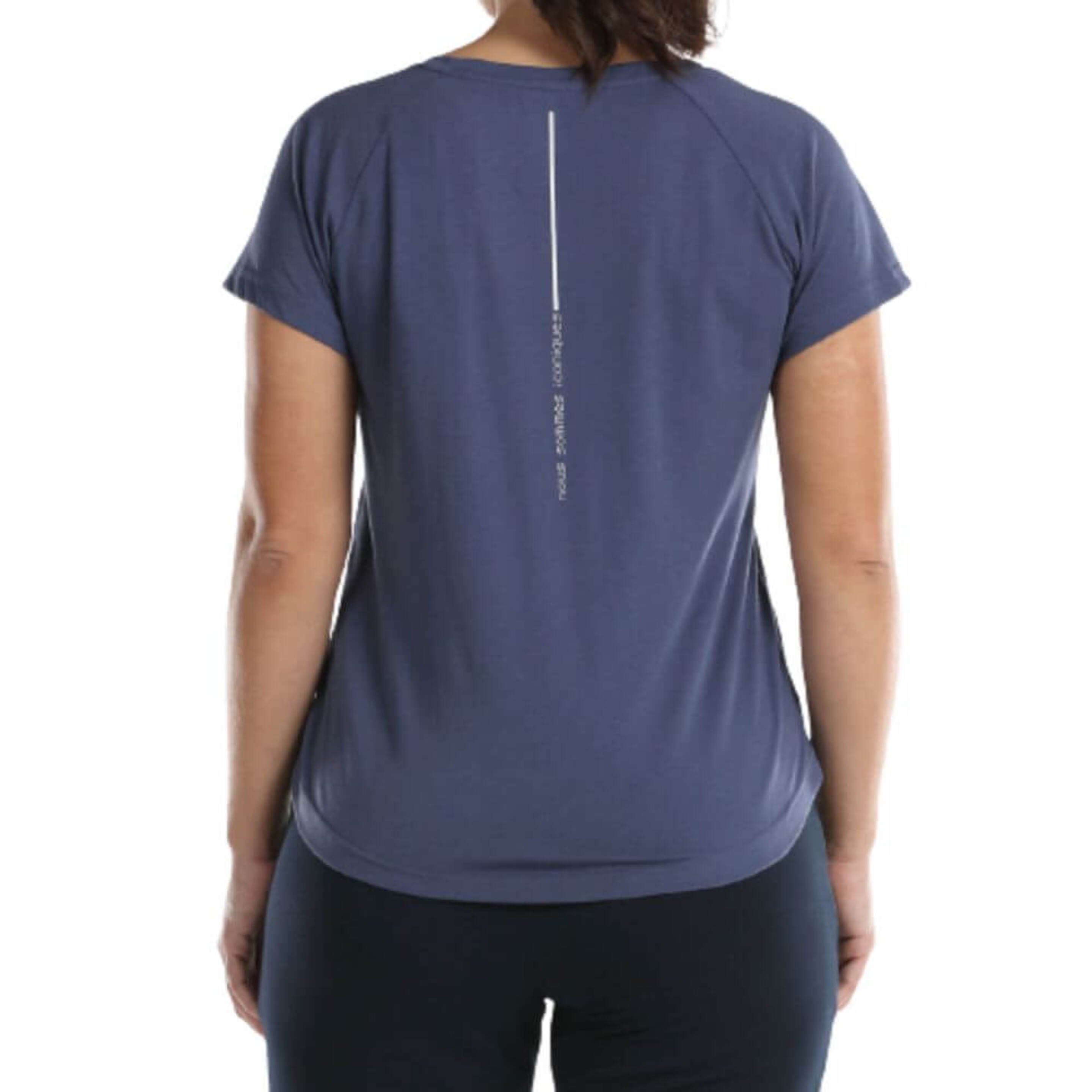 T-shirt Proportions De Cardio-training Com Decote Em V Mulher Nobsa. Azul