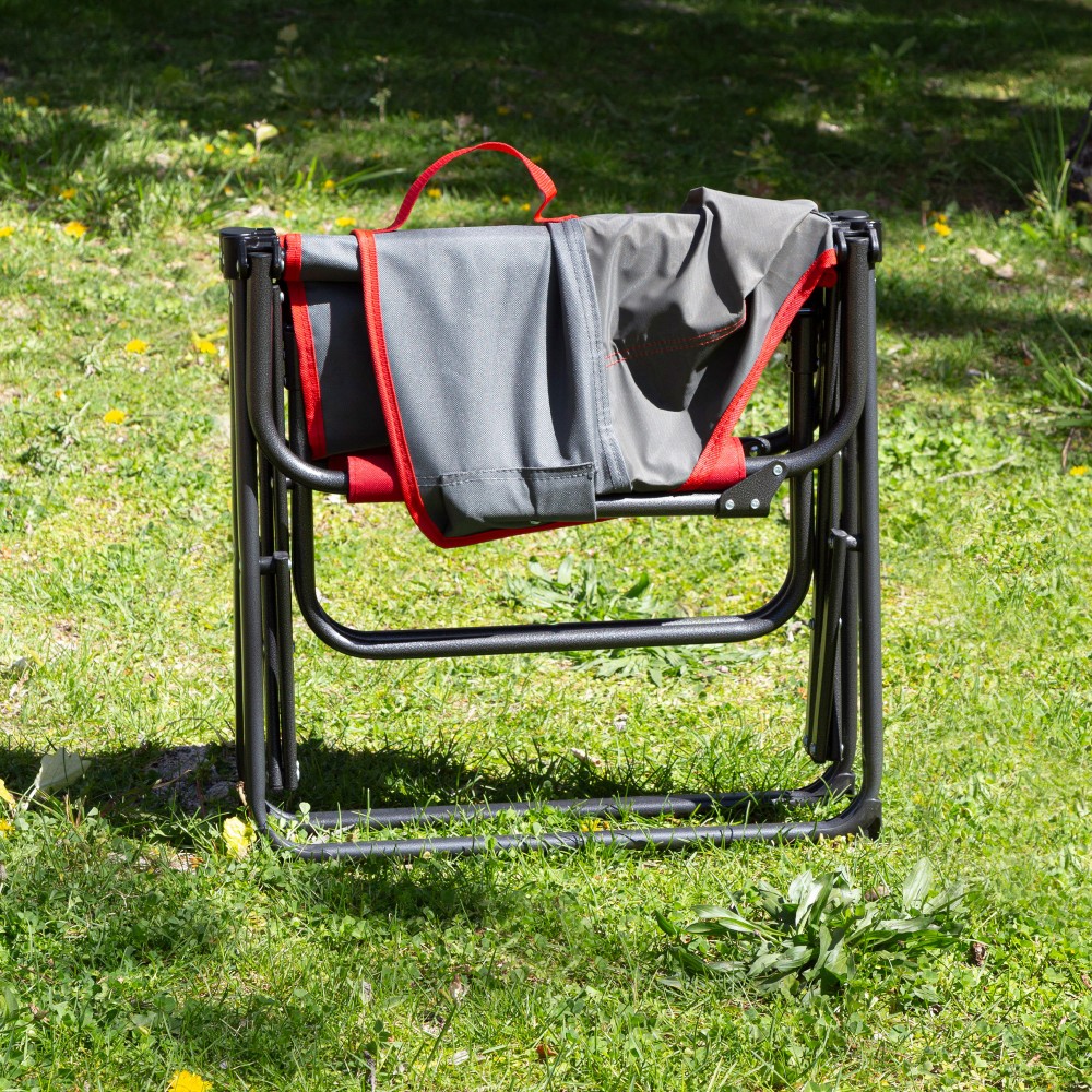 Aktive Cadeira Dobrável Anti-roll Diretor De Acampamento C/dobrável Compacto Cinza