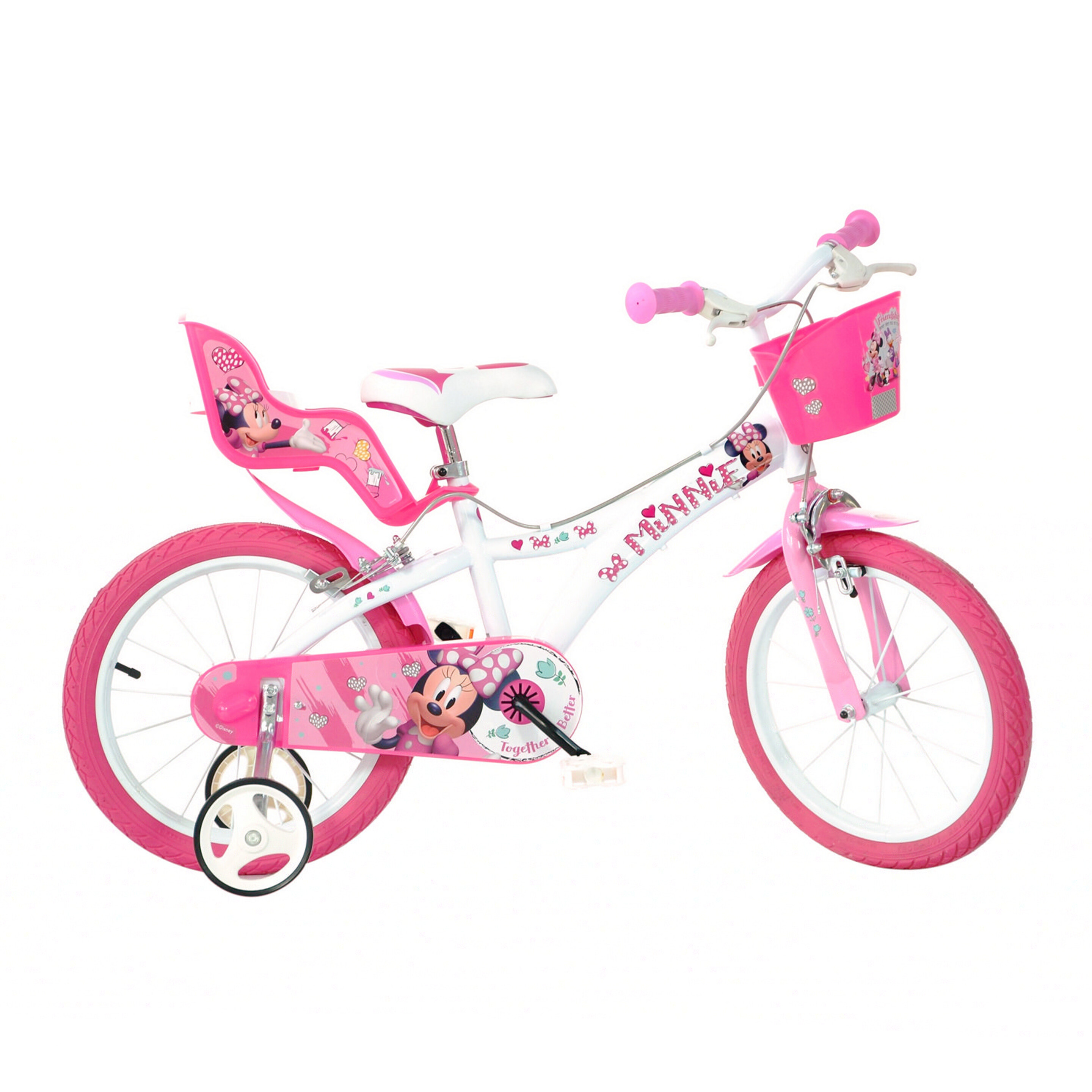 Bicicleta Infantil Minnie Mouse 16 Pulgadas 5-7 Años