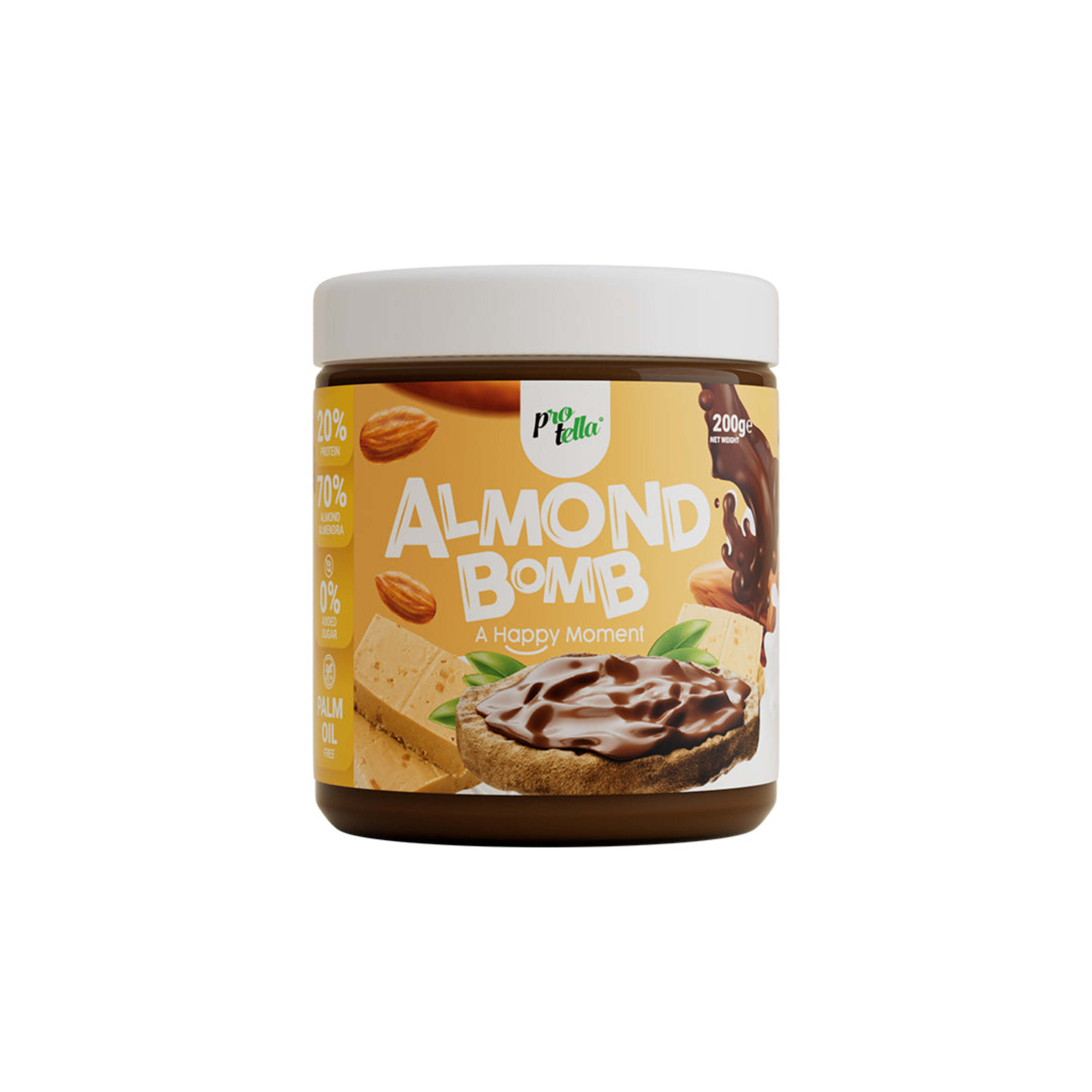Crema Proteica Sabor Almendra - Protella Almond Bomb 200gr
