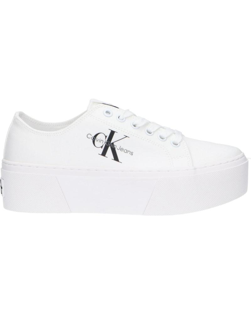 Zapatillas Deporte Calvin Klein Yw0yw01033 Flatform - blanco - 