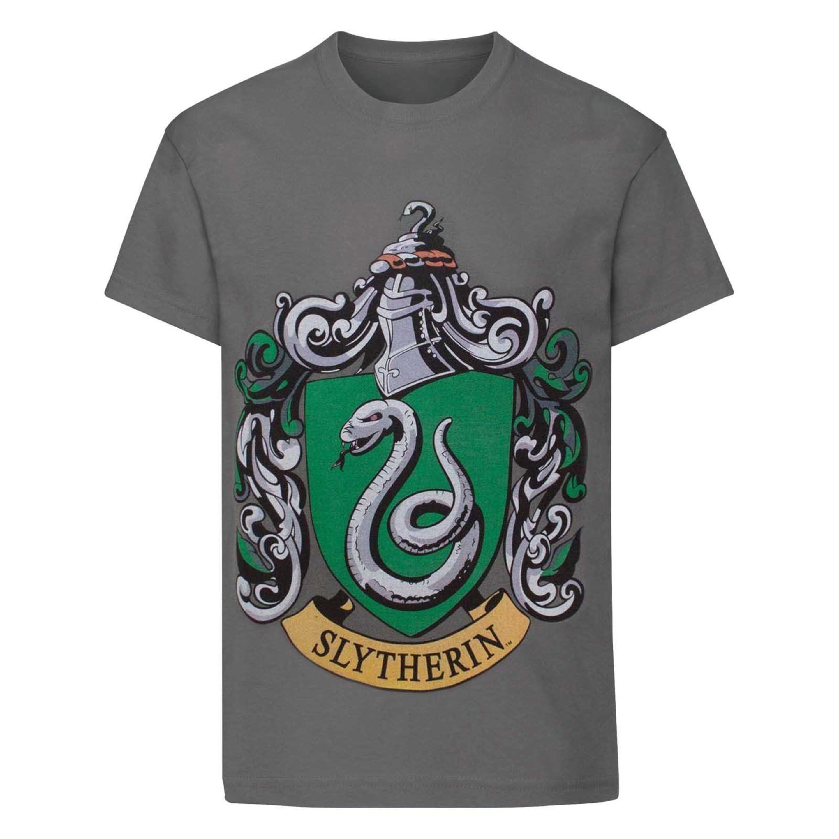 Camiseta Oficial Con El Logo De Slytherin Y Harry Potter