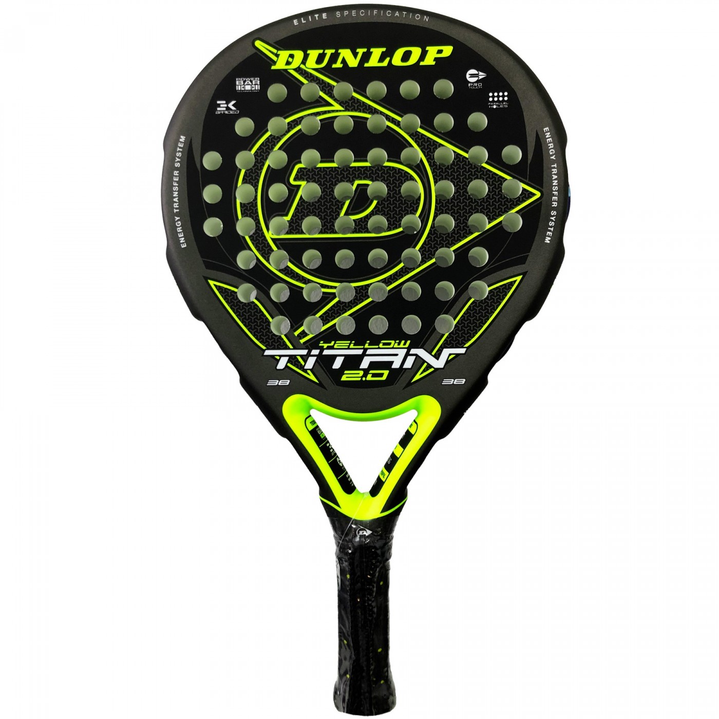 Dunlop Titan 2.0 Amarelo - A raquete Dunlop Titan 2.0 Yellow é um equipamento de última geração para jogadores avançados, oferecendo precisão, potência e tecnologia superior. | Sport Zone MKP