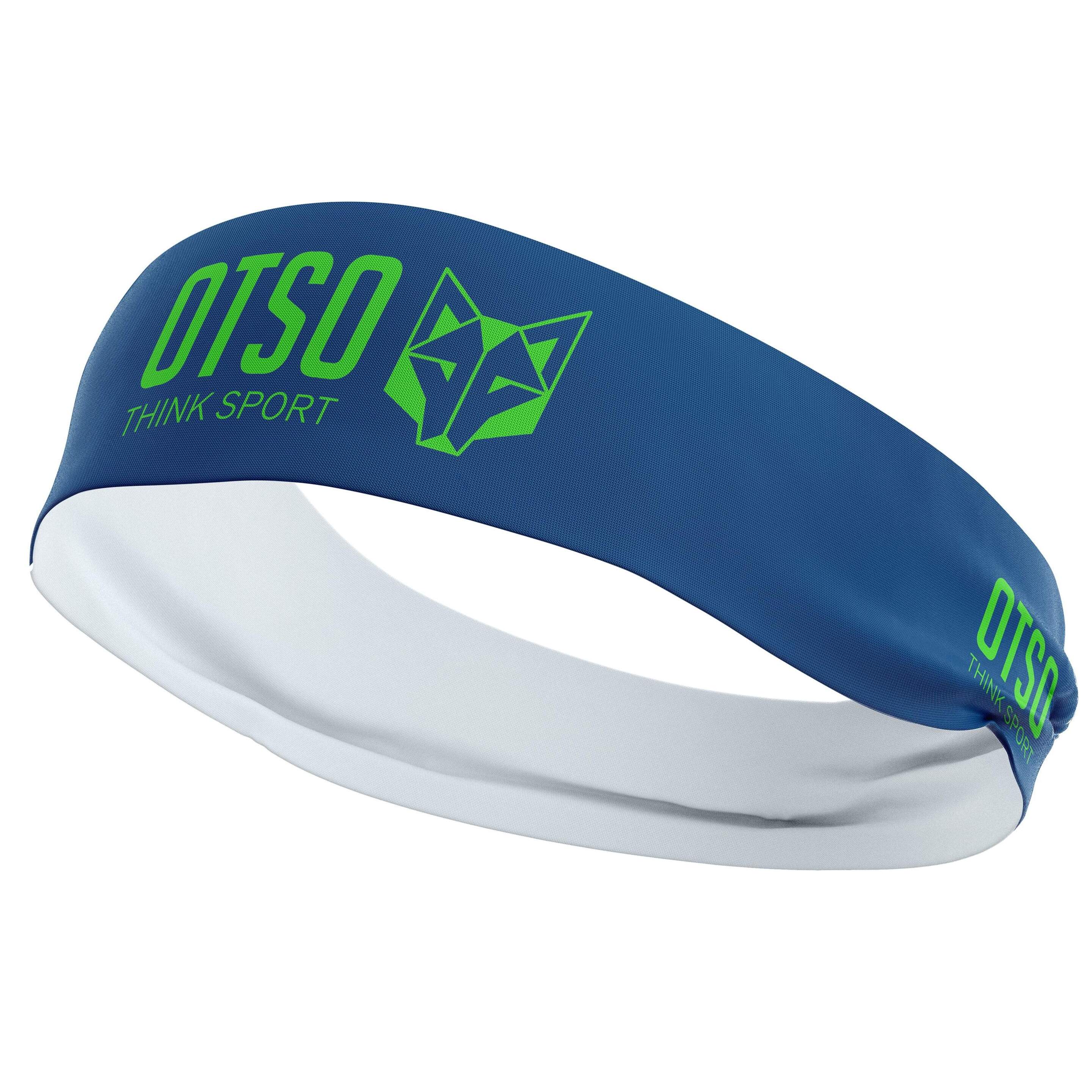 Cinta Cabeza Otso Sport Electric Blue / Fluo Green 10 Cm - azul - 