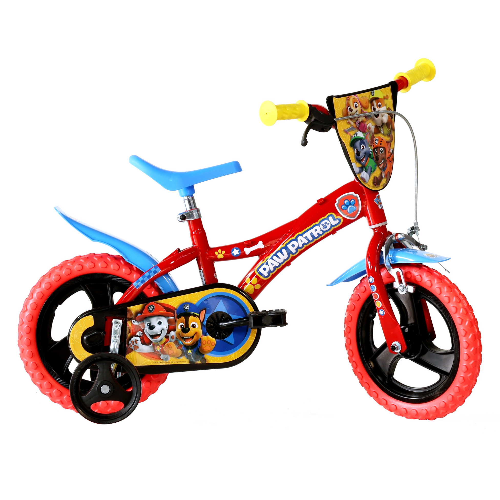 Bicicleta Infantil Patrulla Canina  12 Pulgadas 3-5 Años - rojo - 