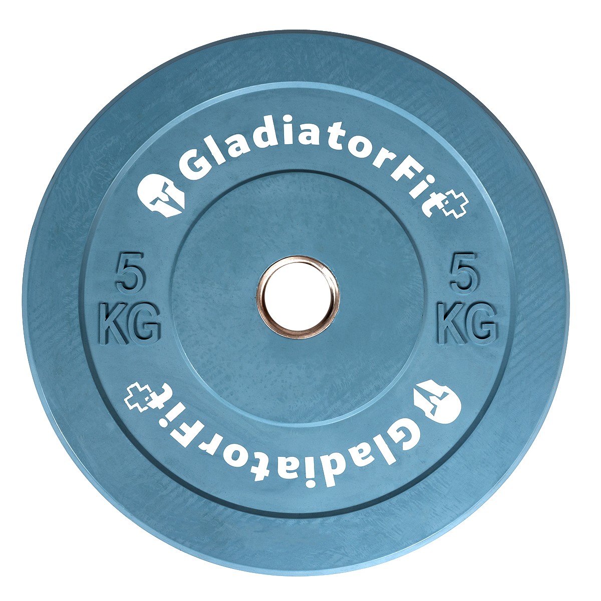 Disco Olímpico De Borracha "bumper Plate" Ø 51mm | 5 Kg - azul-claro - 