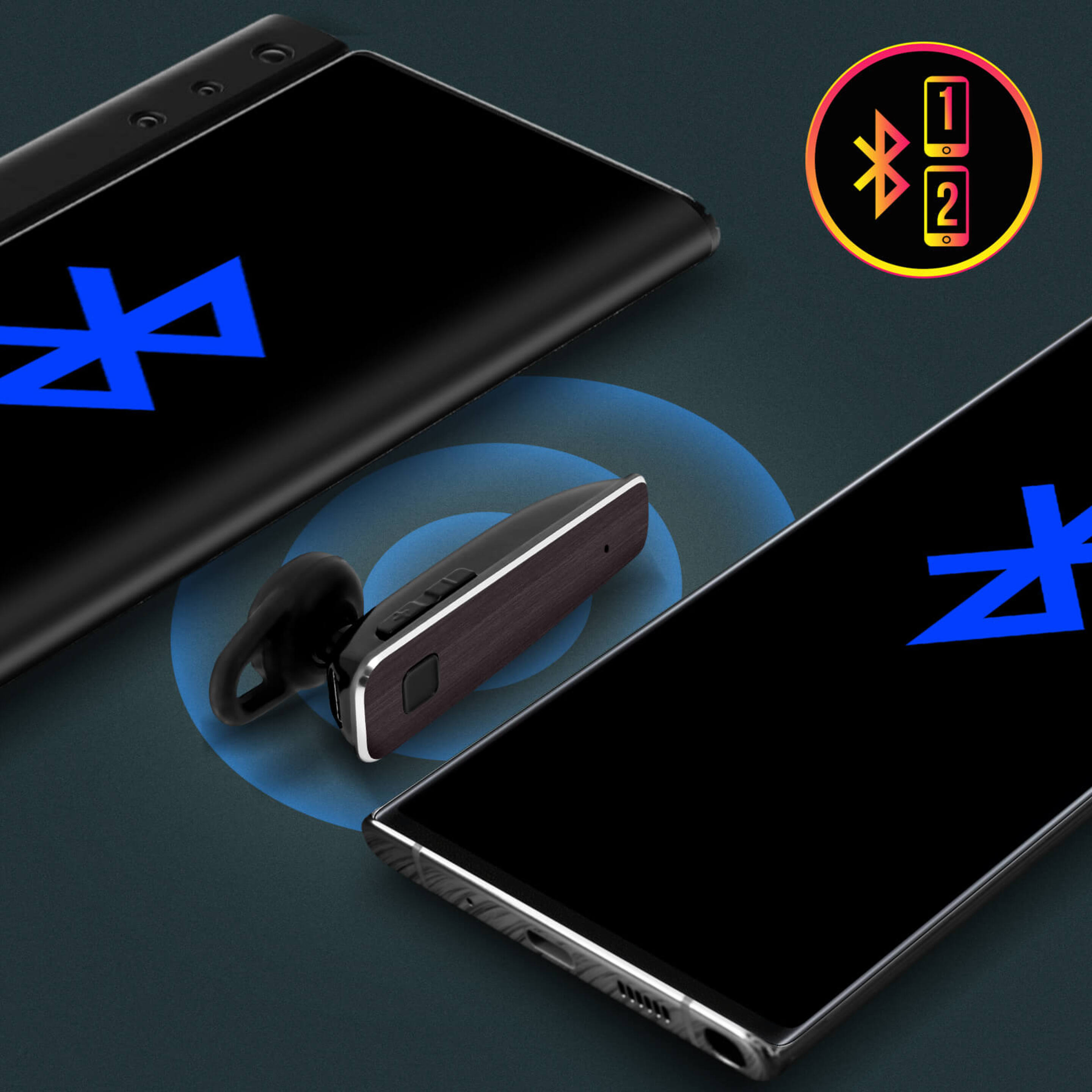 Pinganillo Inalámbrico Bluetooth Multipunto De Linq Con 7 H De Autonomía