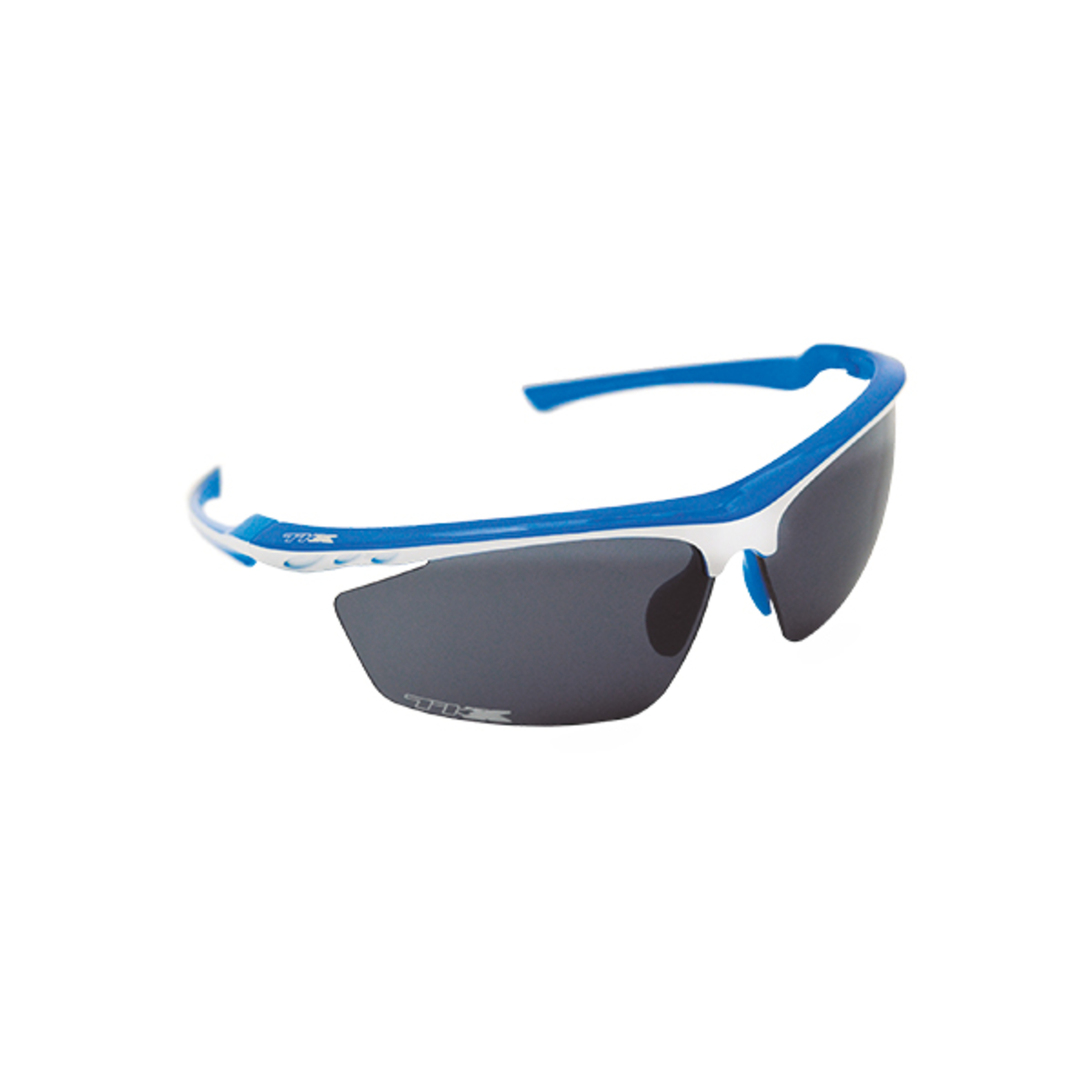 Gafas Ciclismo Tkx Con Lente Intercambiable - blanco-azul - 