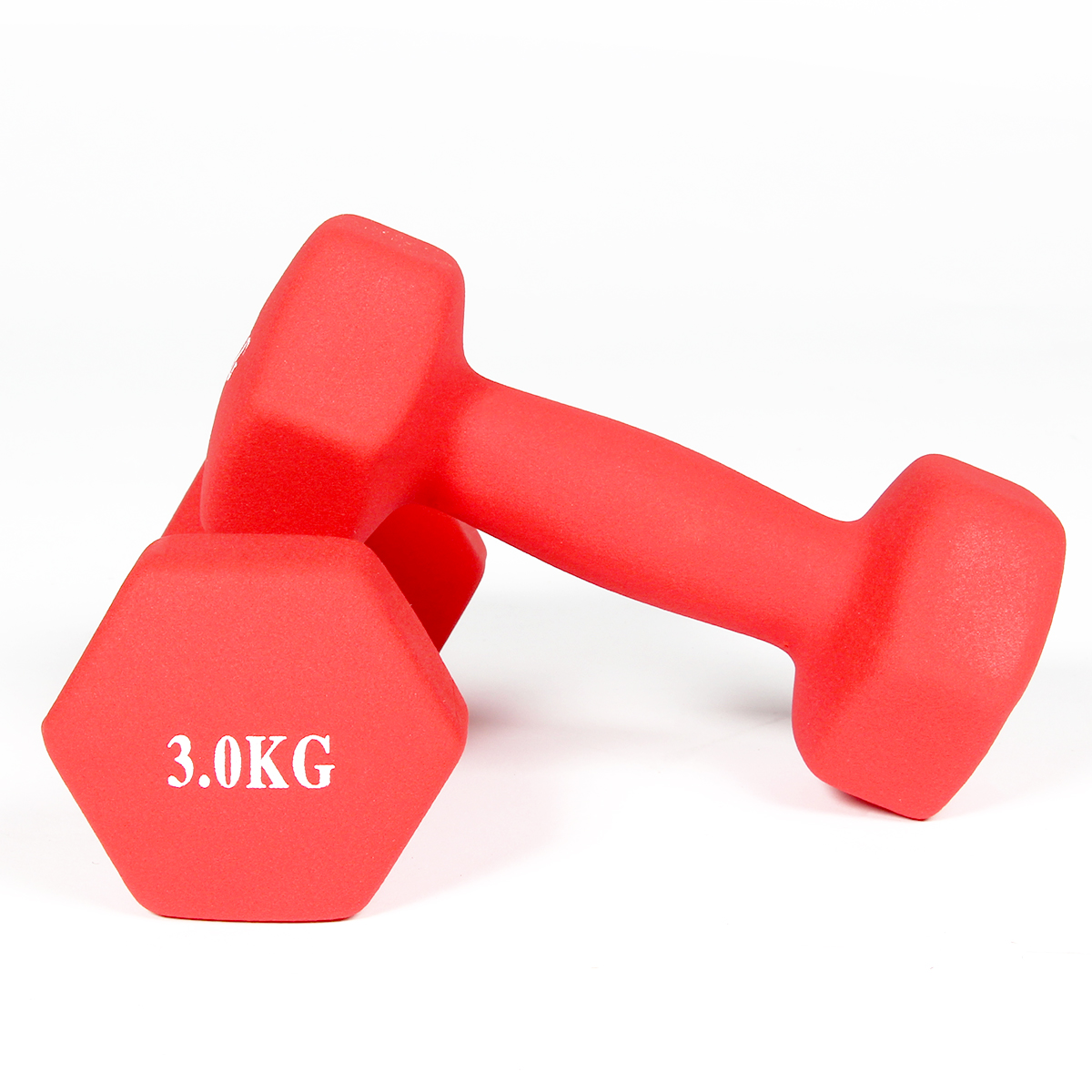 Halteres De Neoprene Para Musculação E Fitness (conjunto De 2) | 2 X 3 Kg - rojo - 