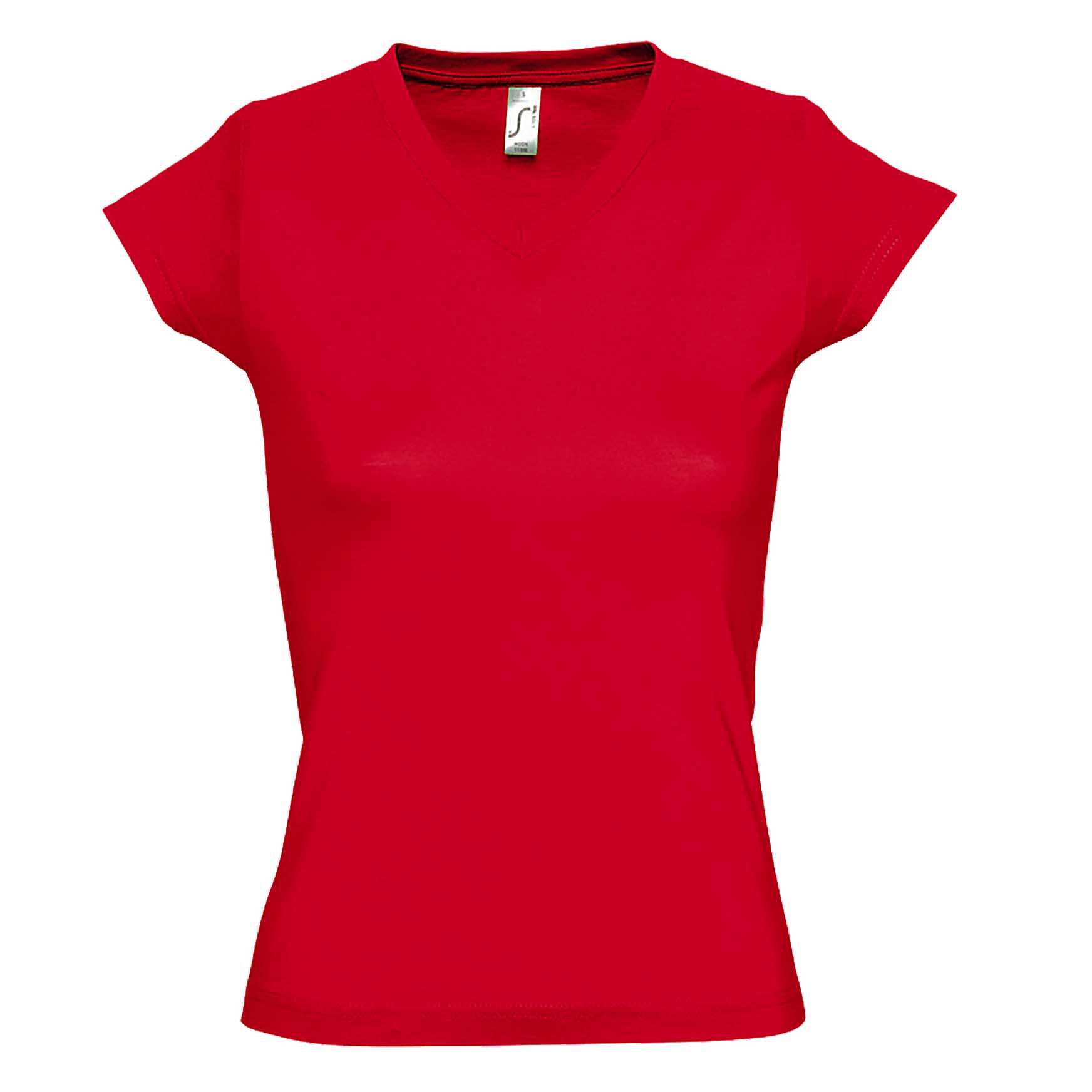 Camiseta Con Cuello V Sols Moon - rojo - 
