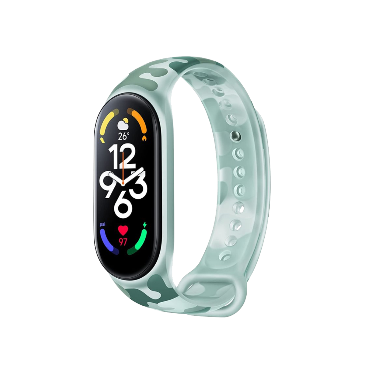 Bracelete Para Xiaomi Smart Band 7 Strap Khaki Green